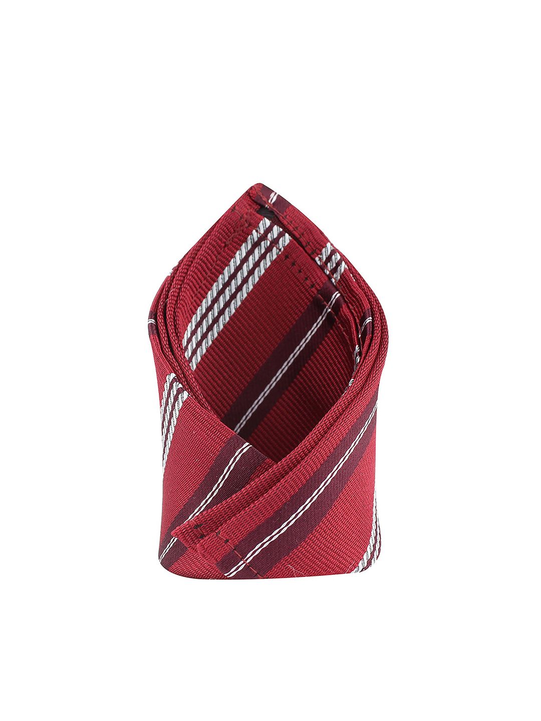 kavove KOVOVE Men Red & white Striped Pocket Square-picture-47