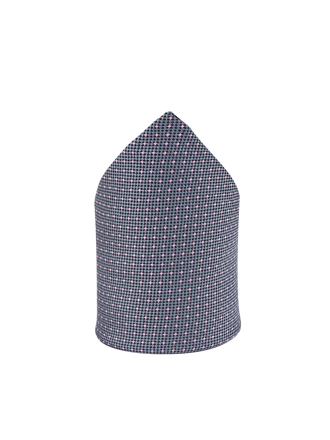 kavove KOVOVE Men Grey Self Design Pocket Square-picture-39