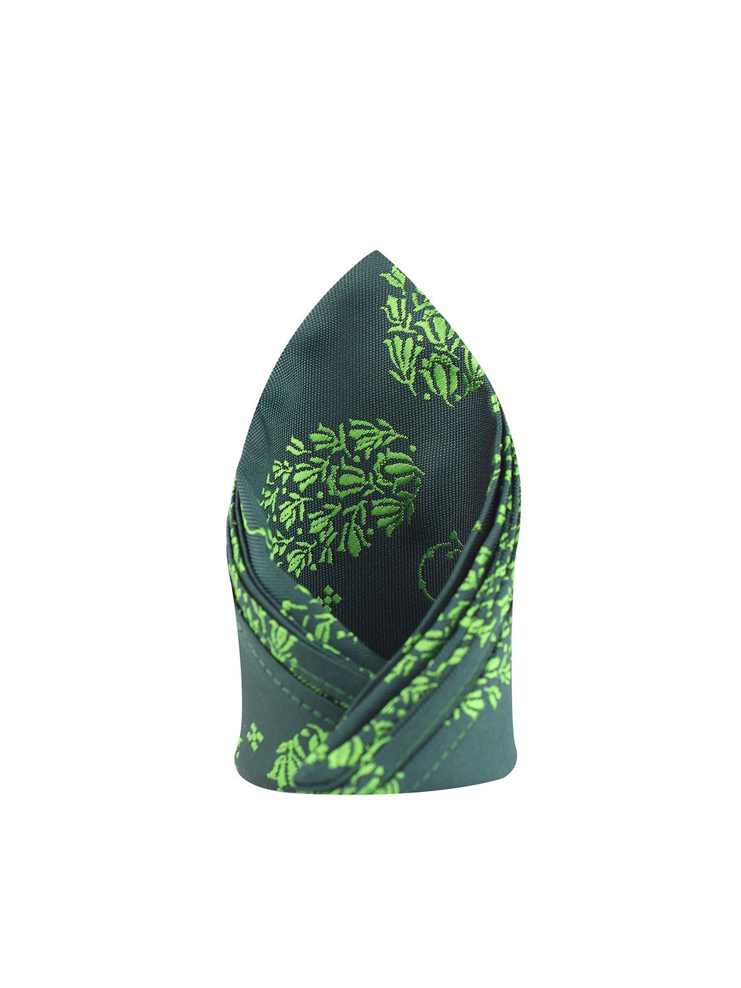 KOVOVE Men Green & Grey Printed Pocket Square-image-33