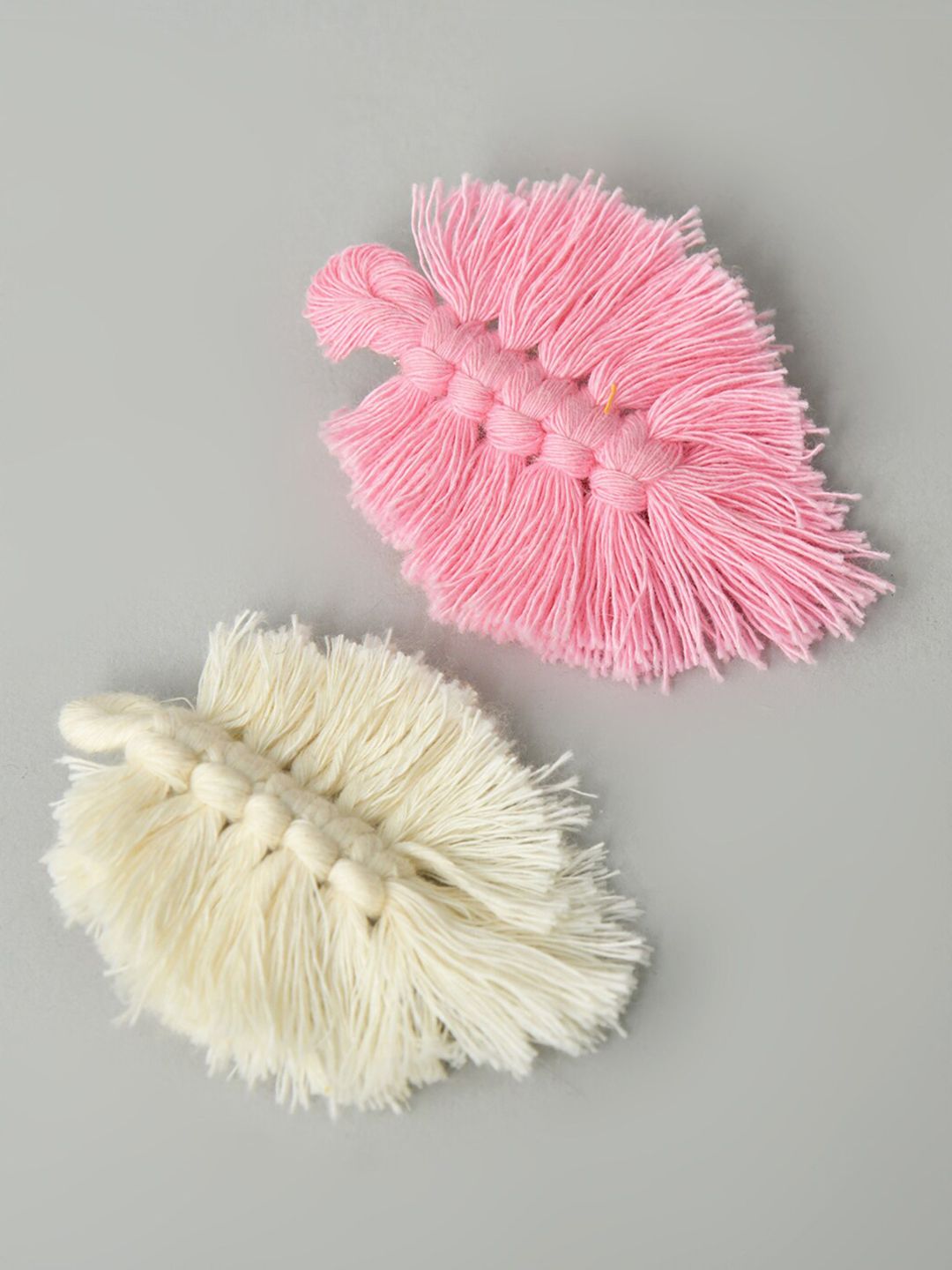 FUNKRAFTS Girls Pack Of 2 White & Pink Alligator Hair Clip-picture-10
