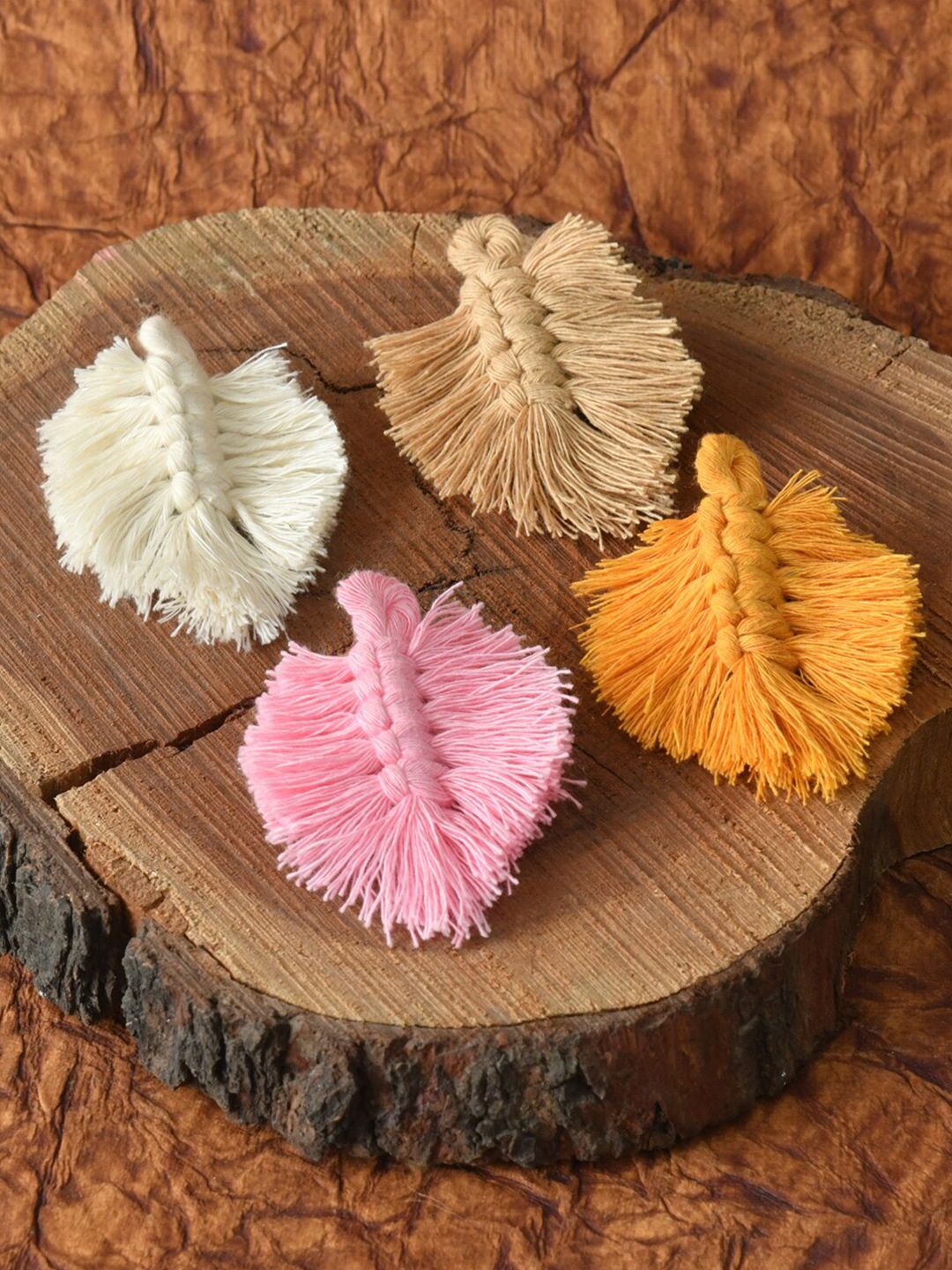 FUNKRAFTS Girls Pack of 4 Orange Brown and Pink Alligator Hair Clip-picture-33