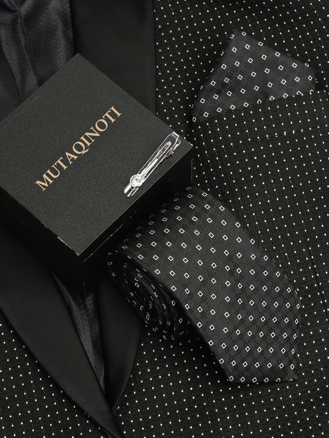 MUTAQINOTI Men Silk Necktie Accessory Gift Set-picture-56