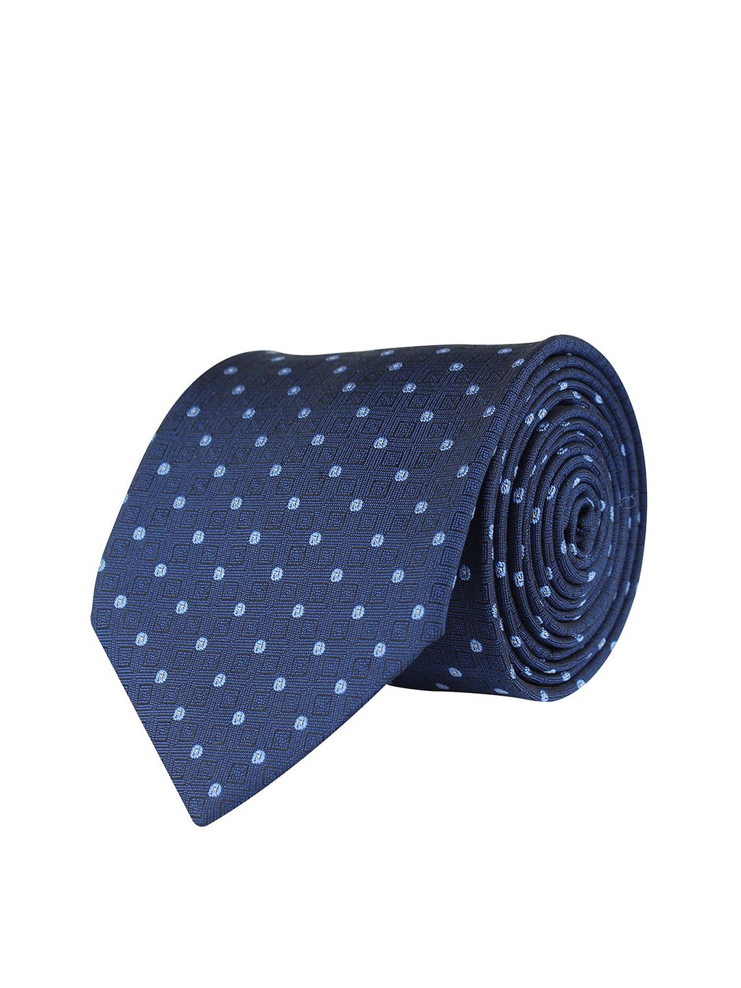 kavove KOVOVE Men Blue Woven Design Broad Tie-picture-25