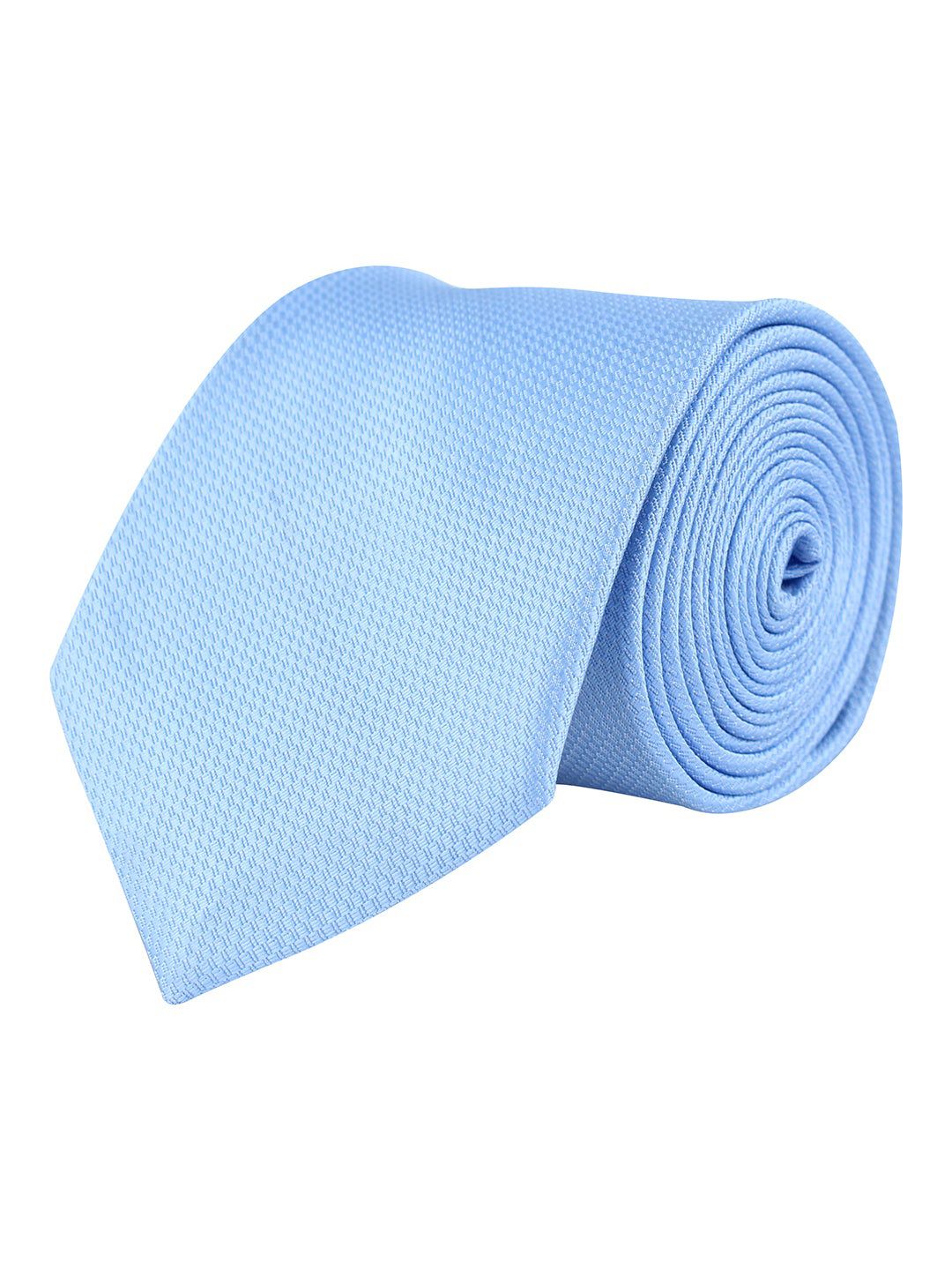 kavove KOVOVE Men Blue Woven Design Broad Tie-picture-17