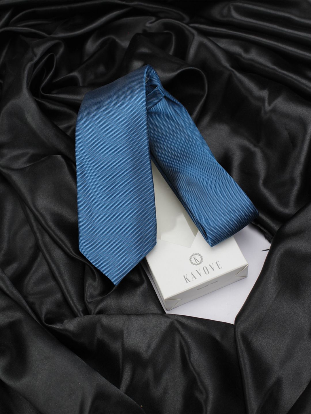 kavove KOVOVE Men Blue Printed Broad Tie-picture-27