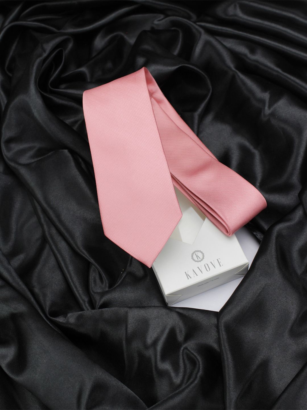 kavove KOVOVE Men Pink Printed Broad Tie-picture-10