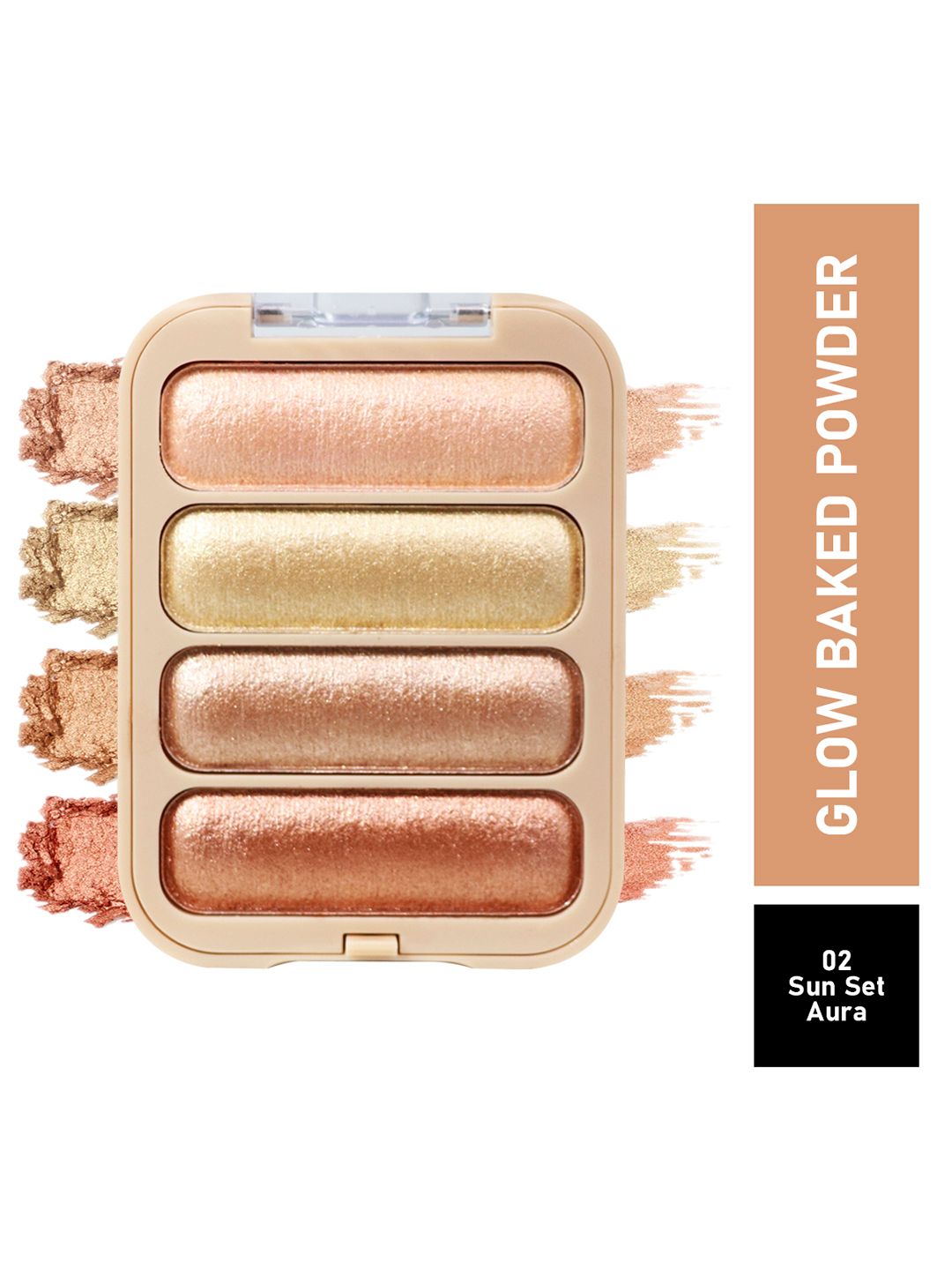 Half N Half Glow Baked Highlighter Powder - Sunset Aura-picture-16