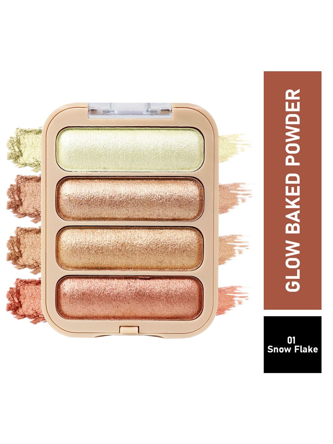 Half N Half Glow Baked Highlighter Powder - Snow Flake-picture-12