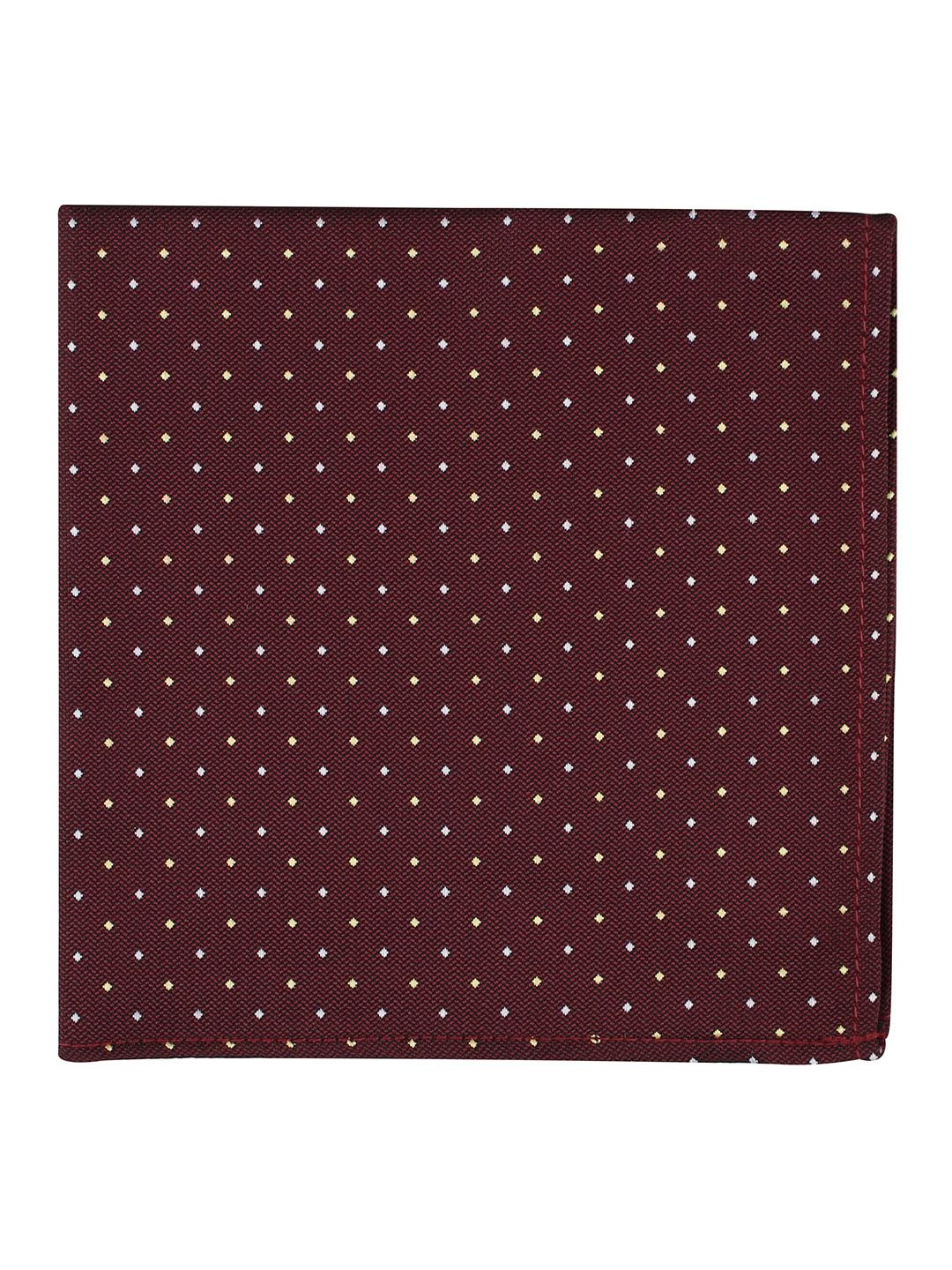 kavove KOVOVE Men Maroon Polka Dot Printed Pocket Square-picture-19