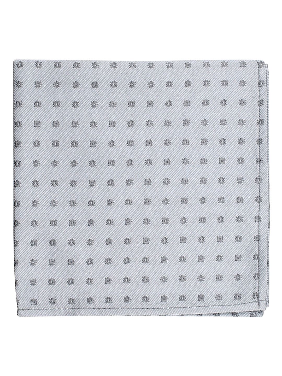 kavove KOVOVE Men Grey The Abstract Polka Pocket Square-picture-30