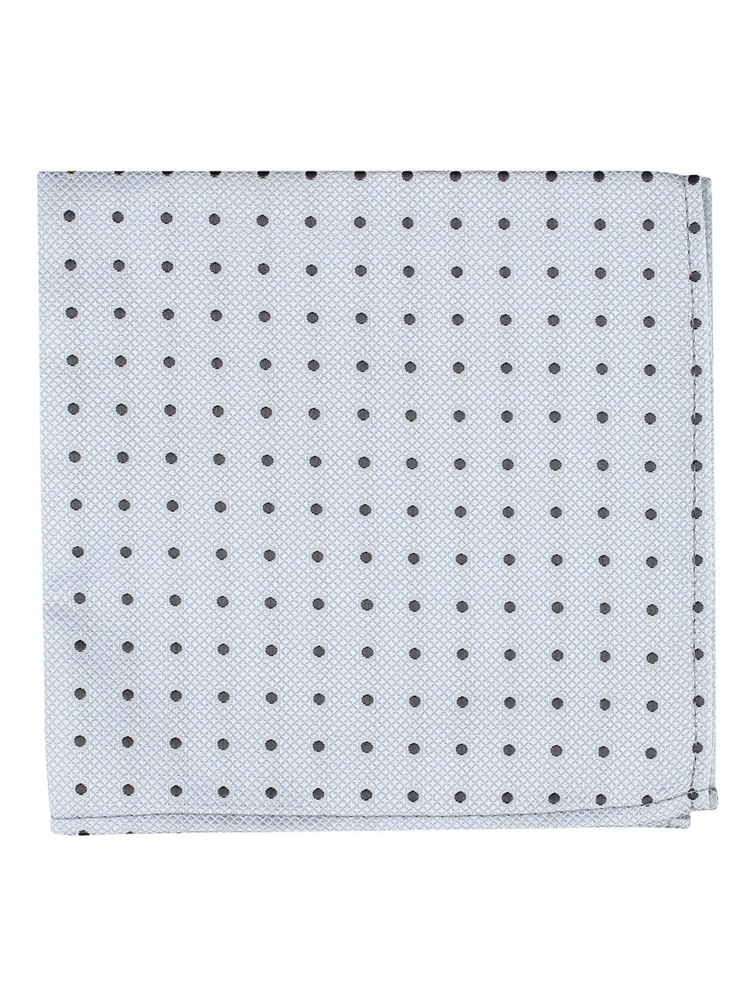 kavove KOVOVE Men Grey Polka Dot Printed Pocket Square-picture-29