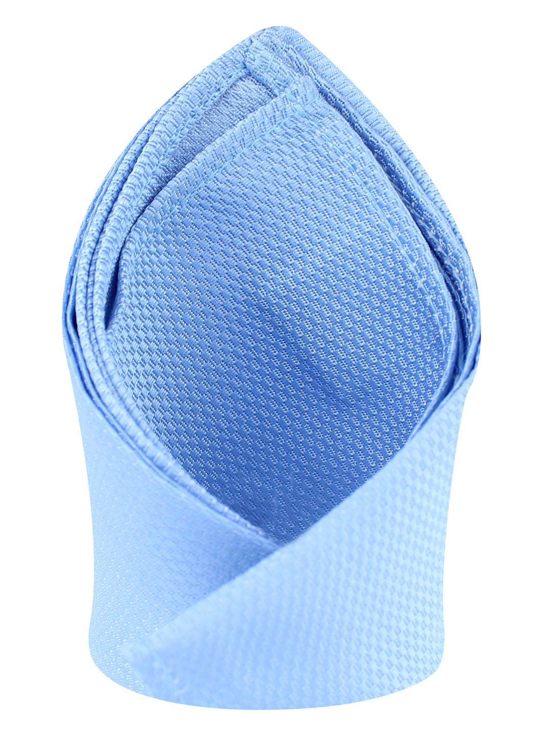 kavove KOVOVE Men Blue Self Dash Line Pocket Square-picture-35