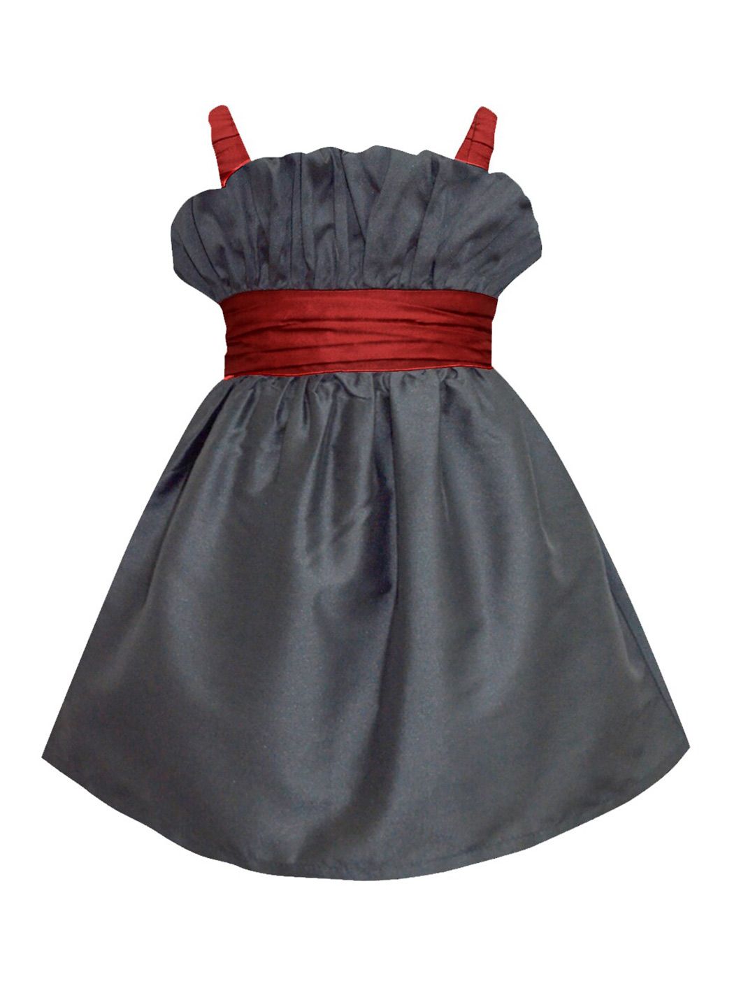 a.t.u.n. A T U N Charcoal & Maroon Dress-picture-30