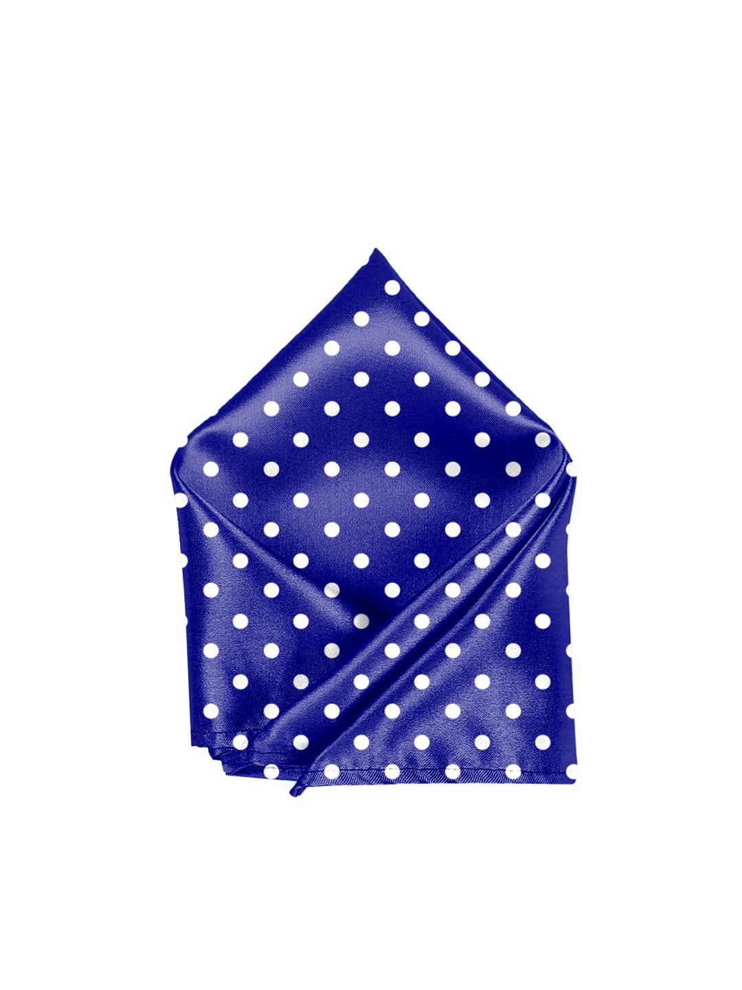 Blacksmith Men Blue & White Polka Dot Printed Pocket Square-picture-19