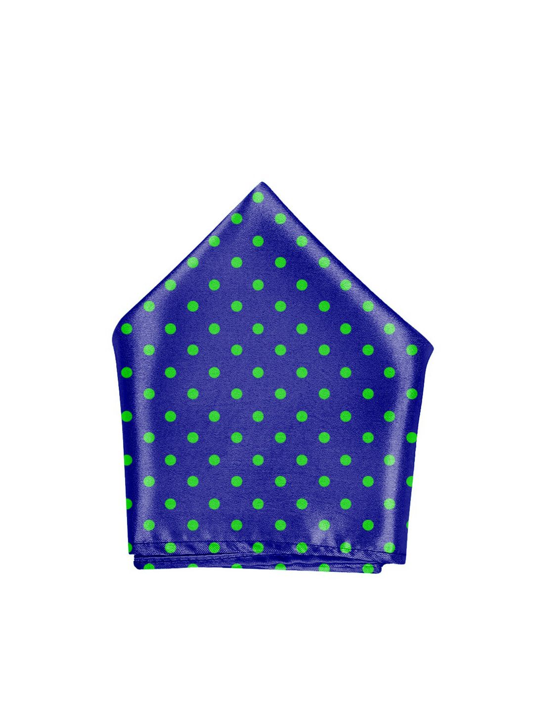 Blacksmith Blue Polka Dot Printed Pocket Square-picture-26