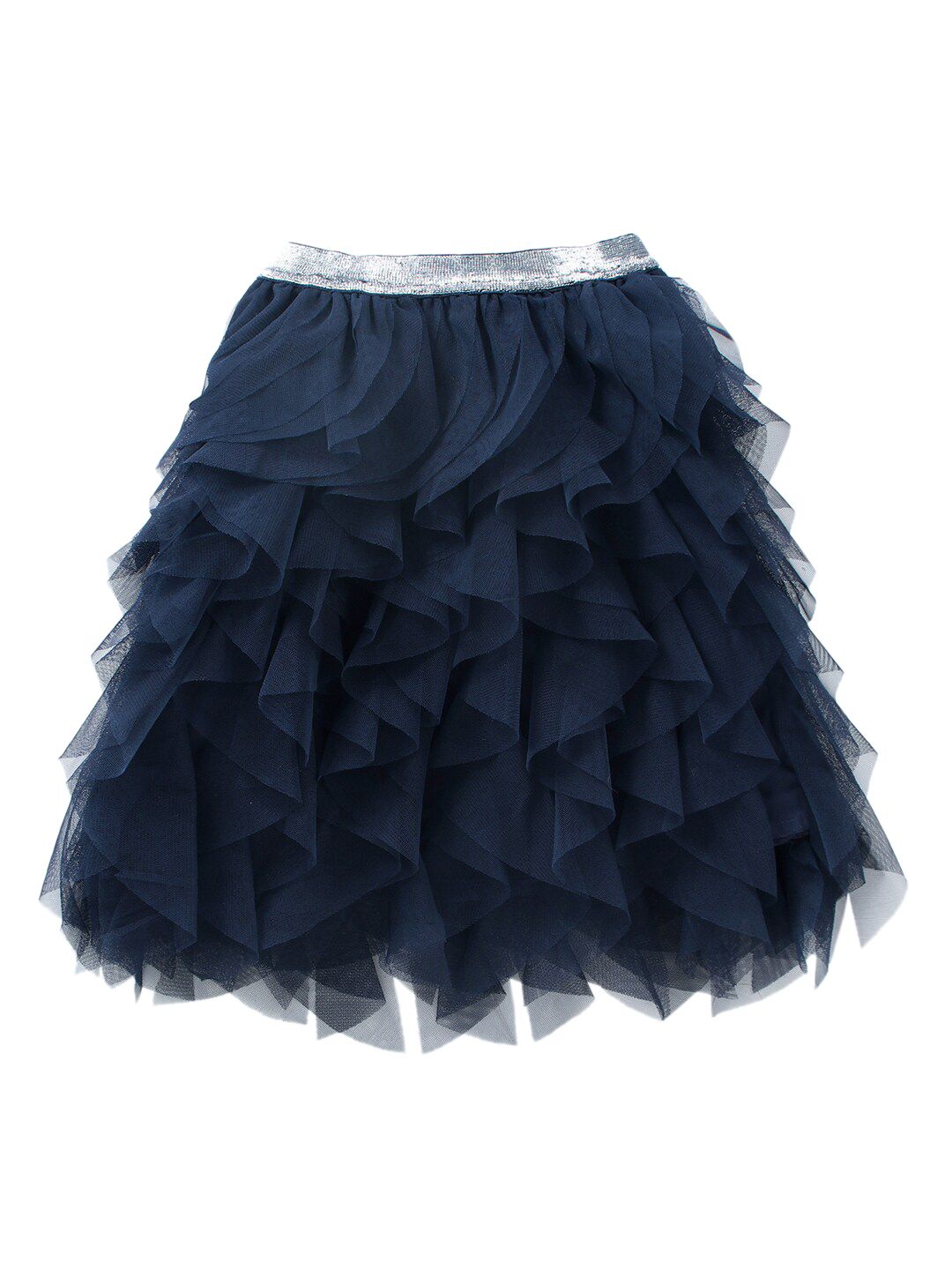 A Little Fable Girls Blue Layered Tulle Skirt-picture-33