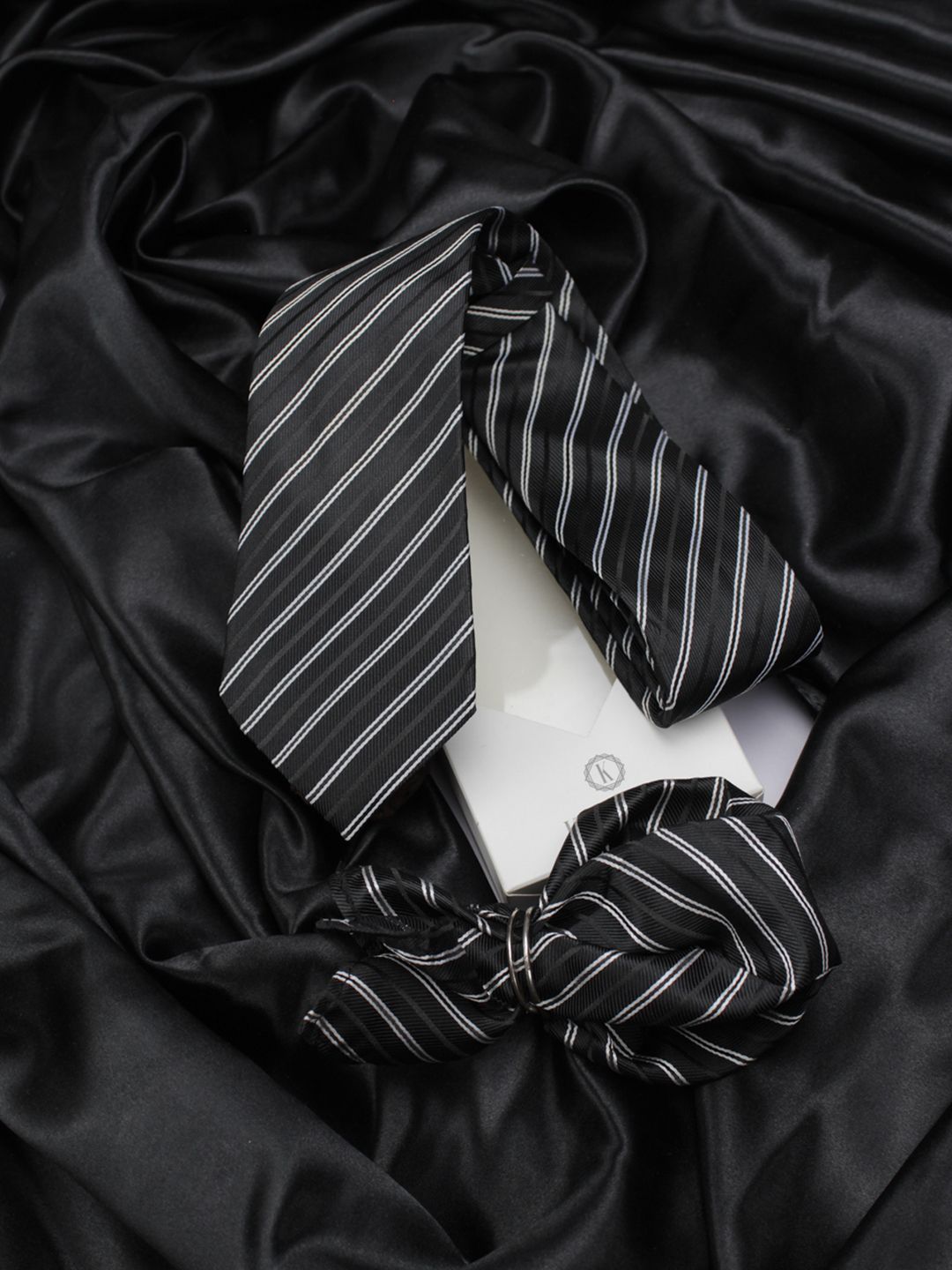 kavove Kovove Men Black Striped Accessory Gift Set-picture-21