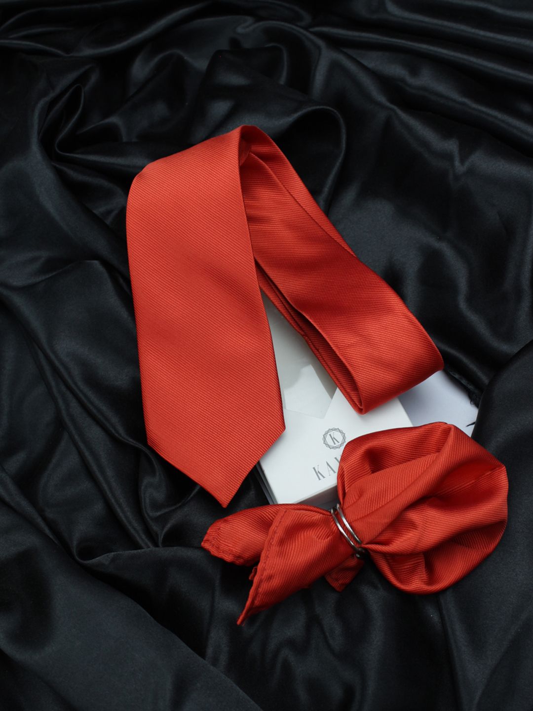 kavove KOVOVE Men Red Striped Accessory Gift Set-picture-22