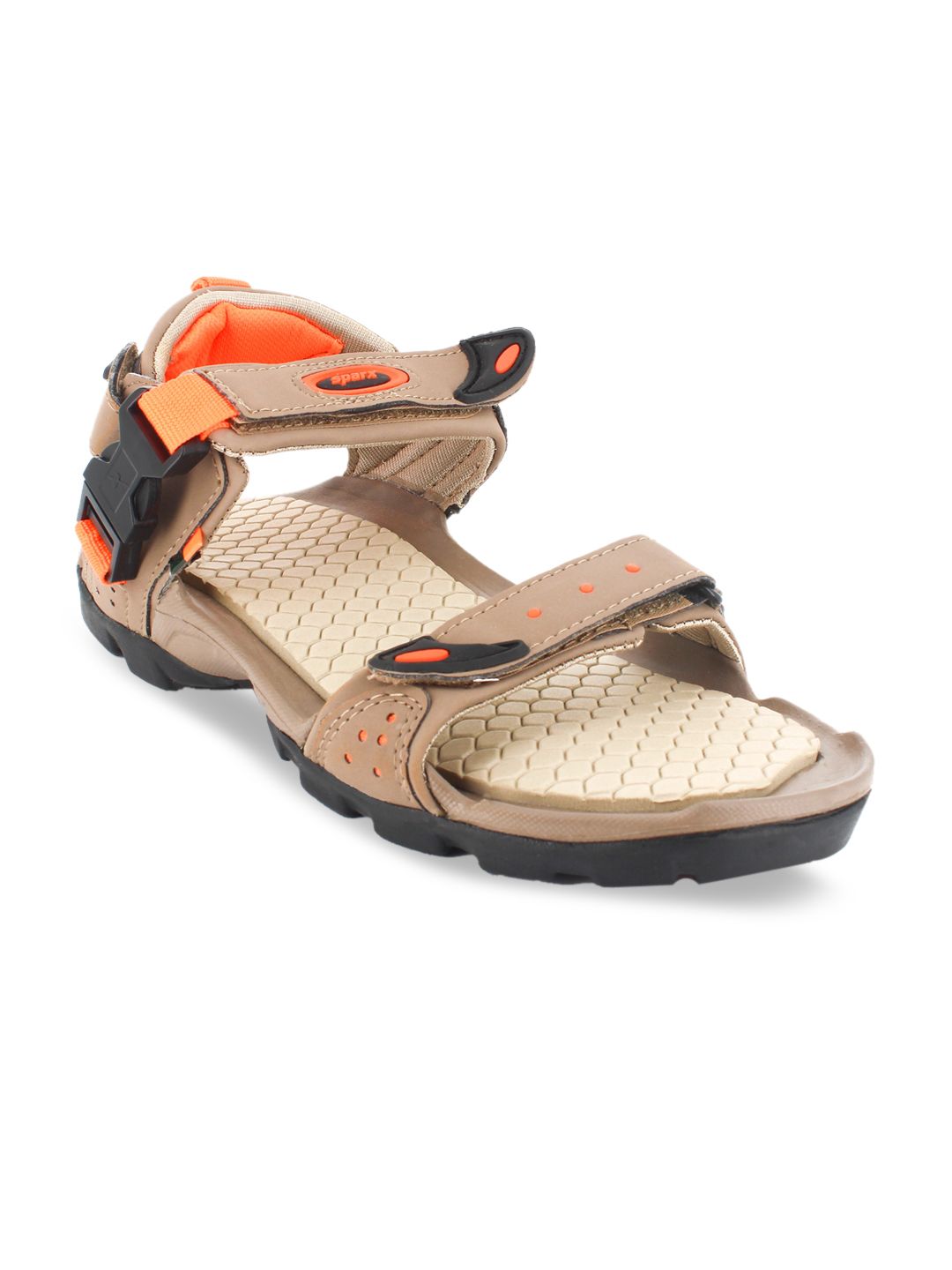 Sparx Men Camel Brown Floater Sandals-picture-1
