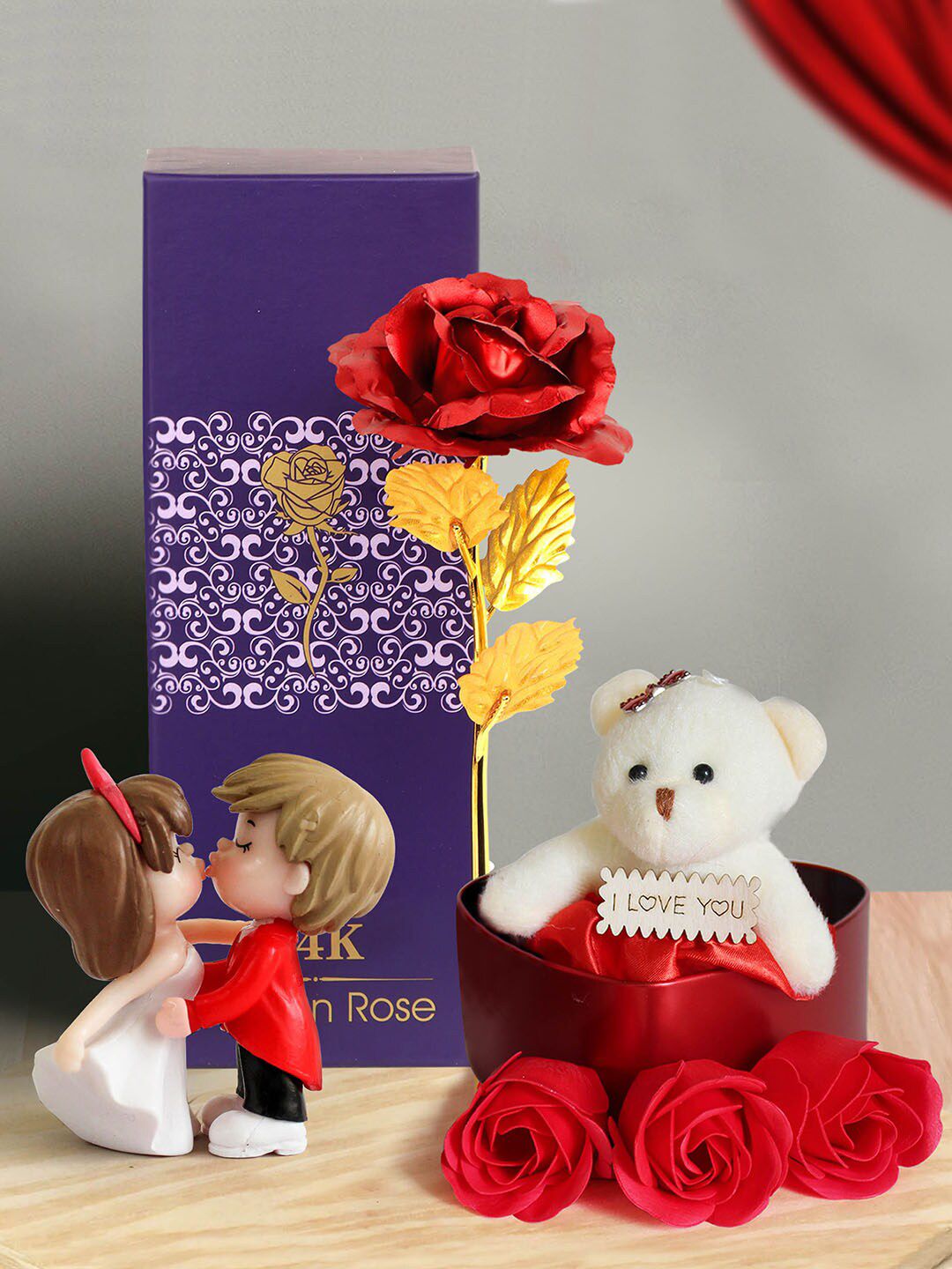 TIED RIBBONS Multicoloured Valentine Gift Hamper-picture-52