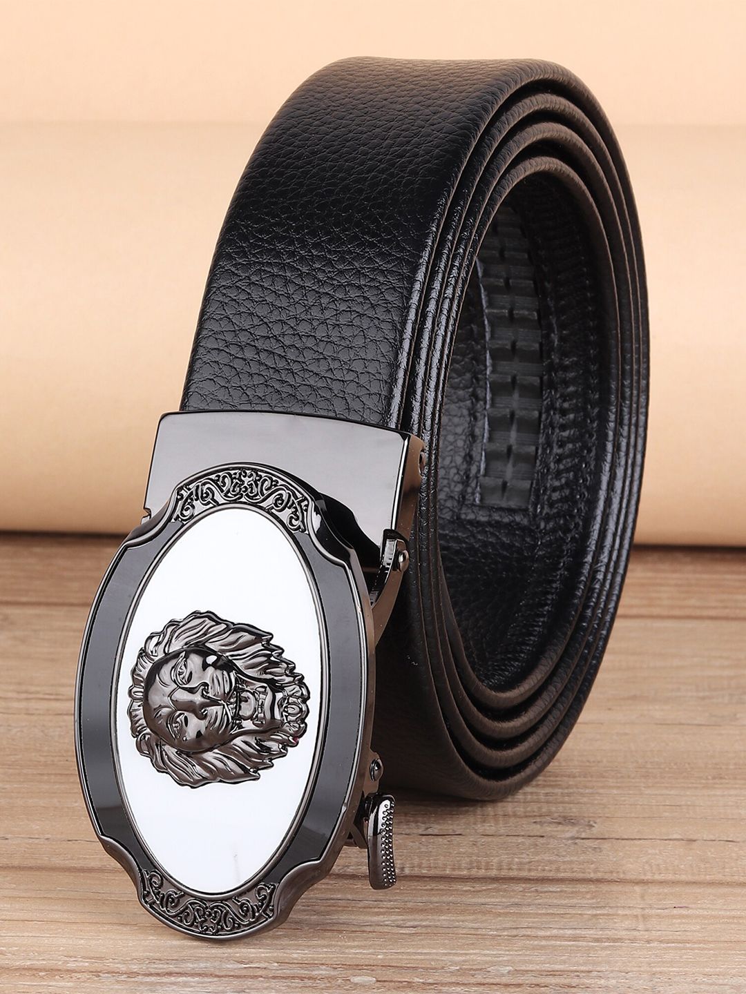 ZORO Men Black PU Belt-picture-41