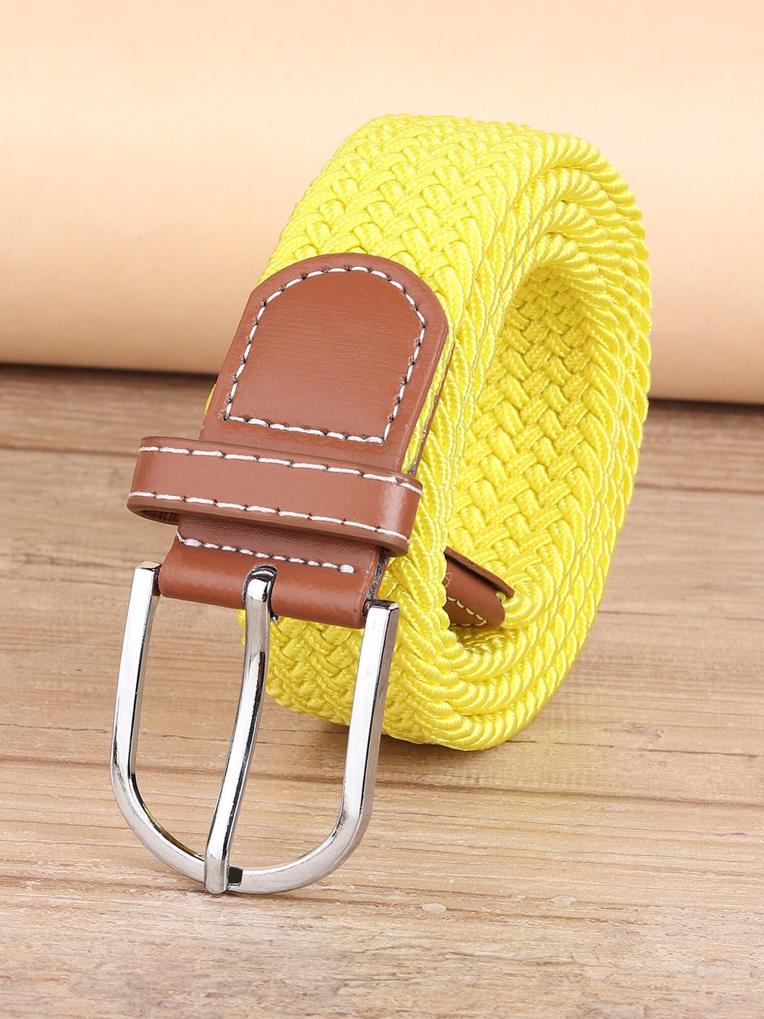 ZORO Men Yellow Canvas Hole free Belt-image-38
