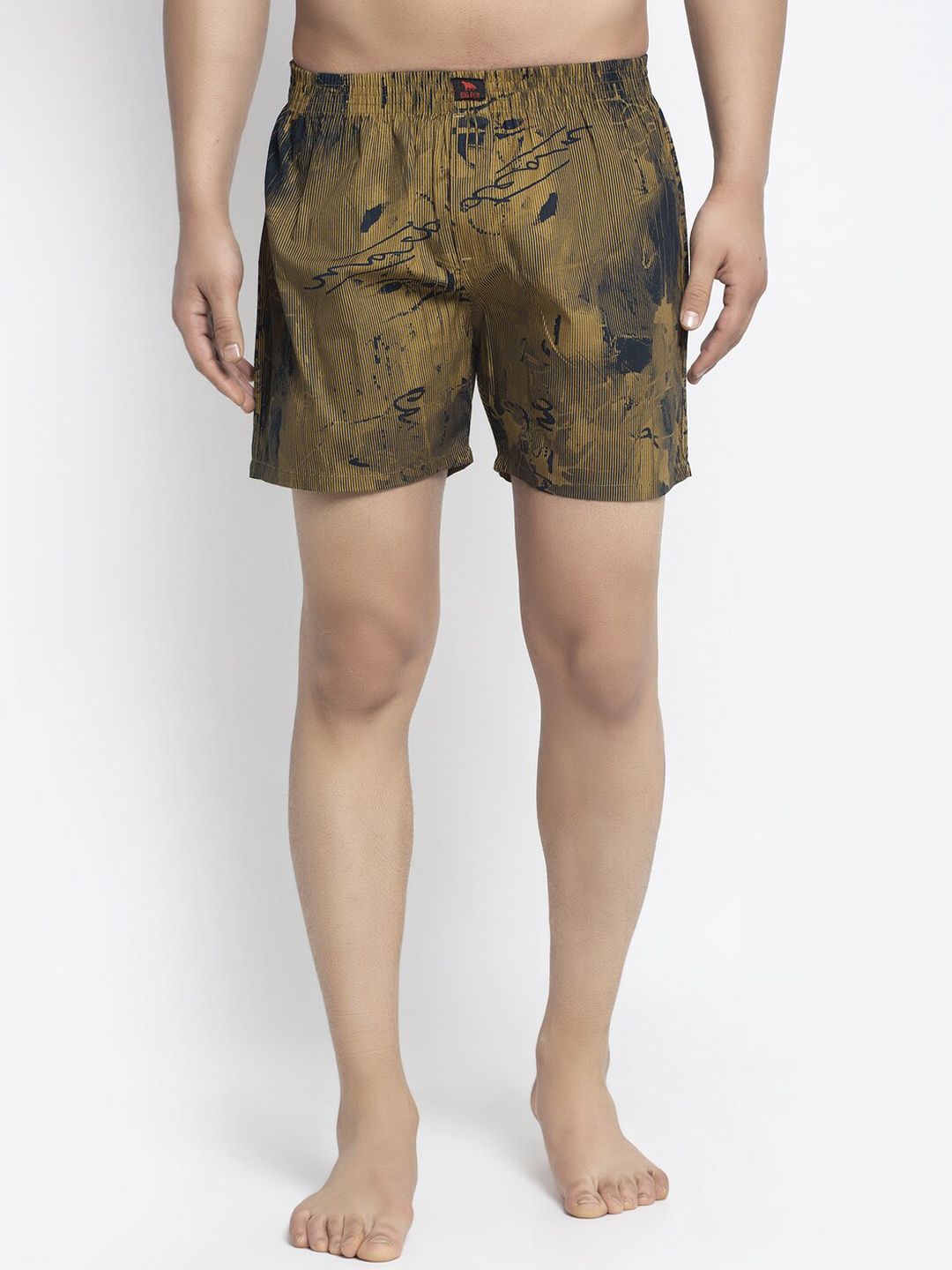 Big Fox Men Dark Green Knitted Boxers-image-21
