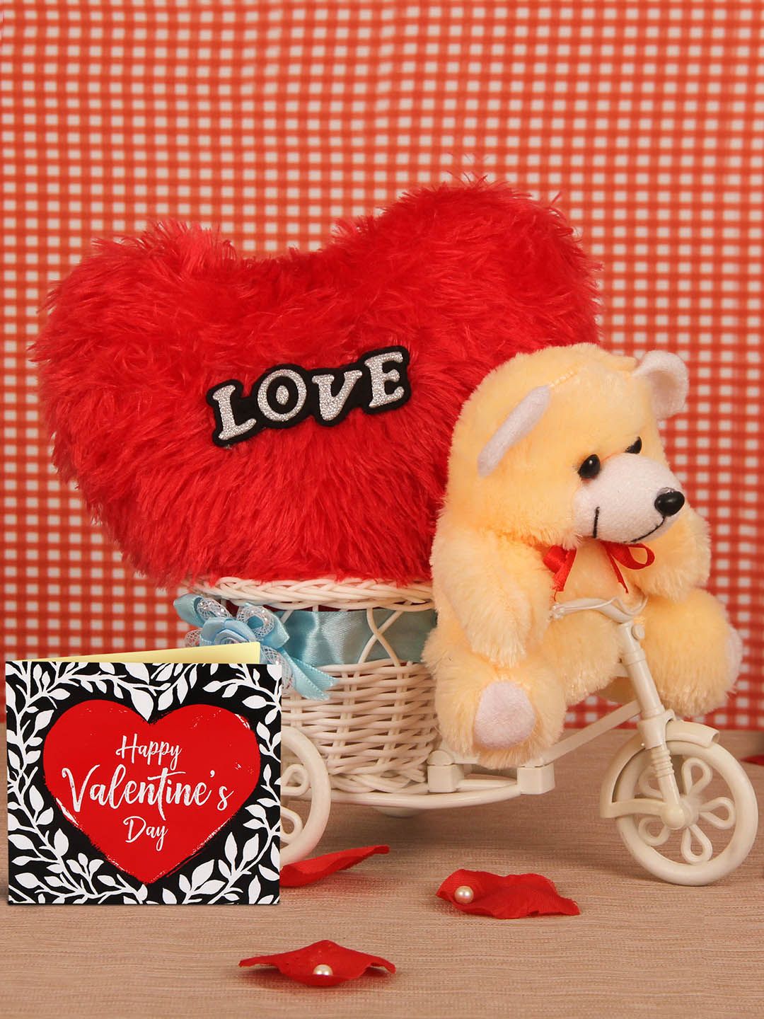 TIED RIBBONS Red & Peach-Coloured 4-Pieces Valentine Gift Set-picture-16