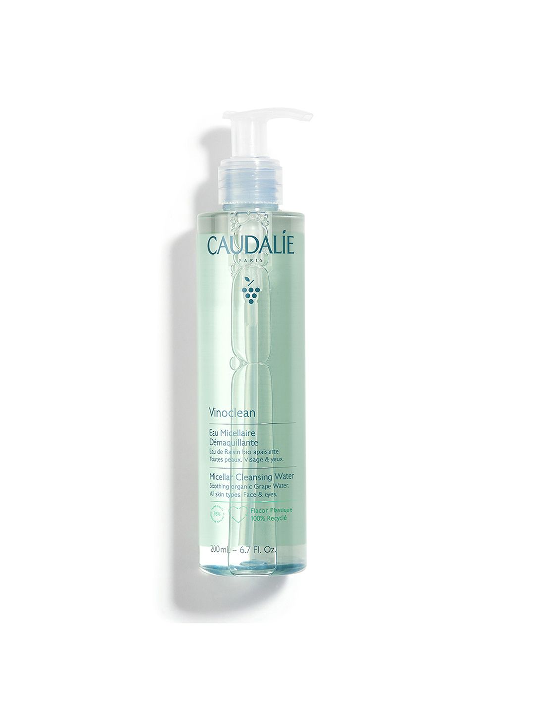 Caudalie Vinoclean Micellar Cleansing Water with Organic Grape Water - Vegan - 200 ml-image-26