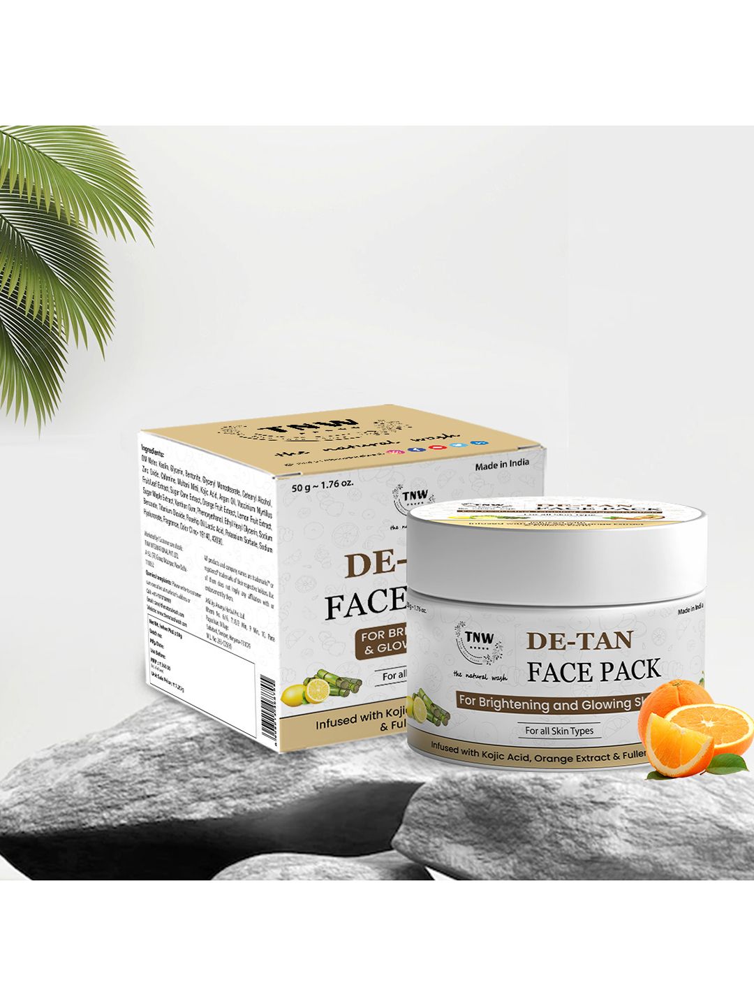 TNW the natural wash De-Tan Face Pack for Brightening & Glowing Skin - 50 g-image-22