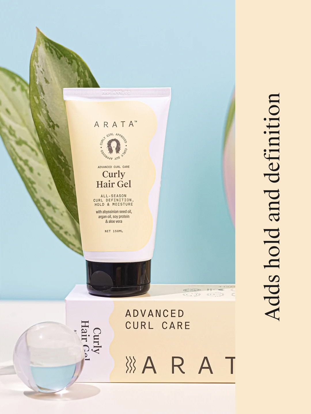 Arata - Our morning routine calls for a scoop of organic flaxseed hair  cream, followed by a generous layer of natural hair gel to get those  frizzy, dry ends styled and nourished.