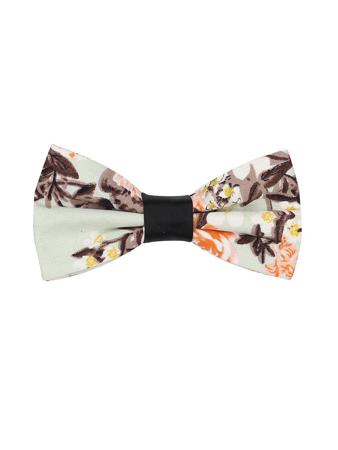 PELUCHE Men Green & Brown Printed Bow Tie-picture-18