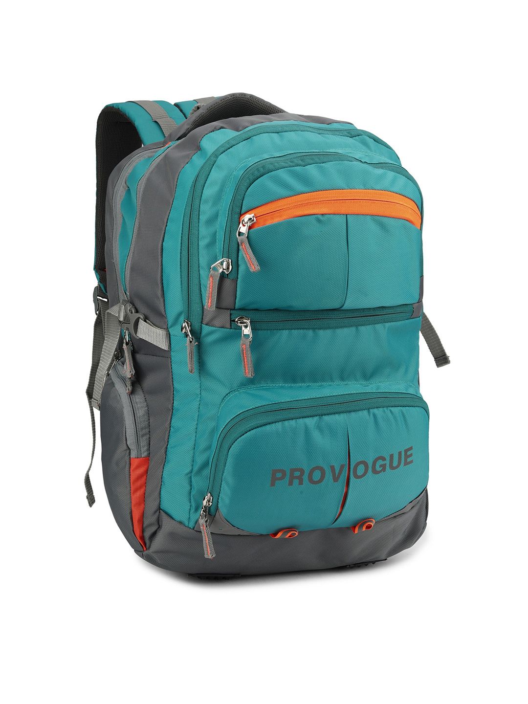 provogue x fwd Provogue Unisex Sea Green & Grey Backpack with Reflective Strip-picture-41