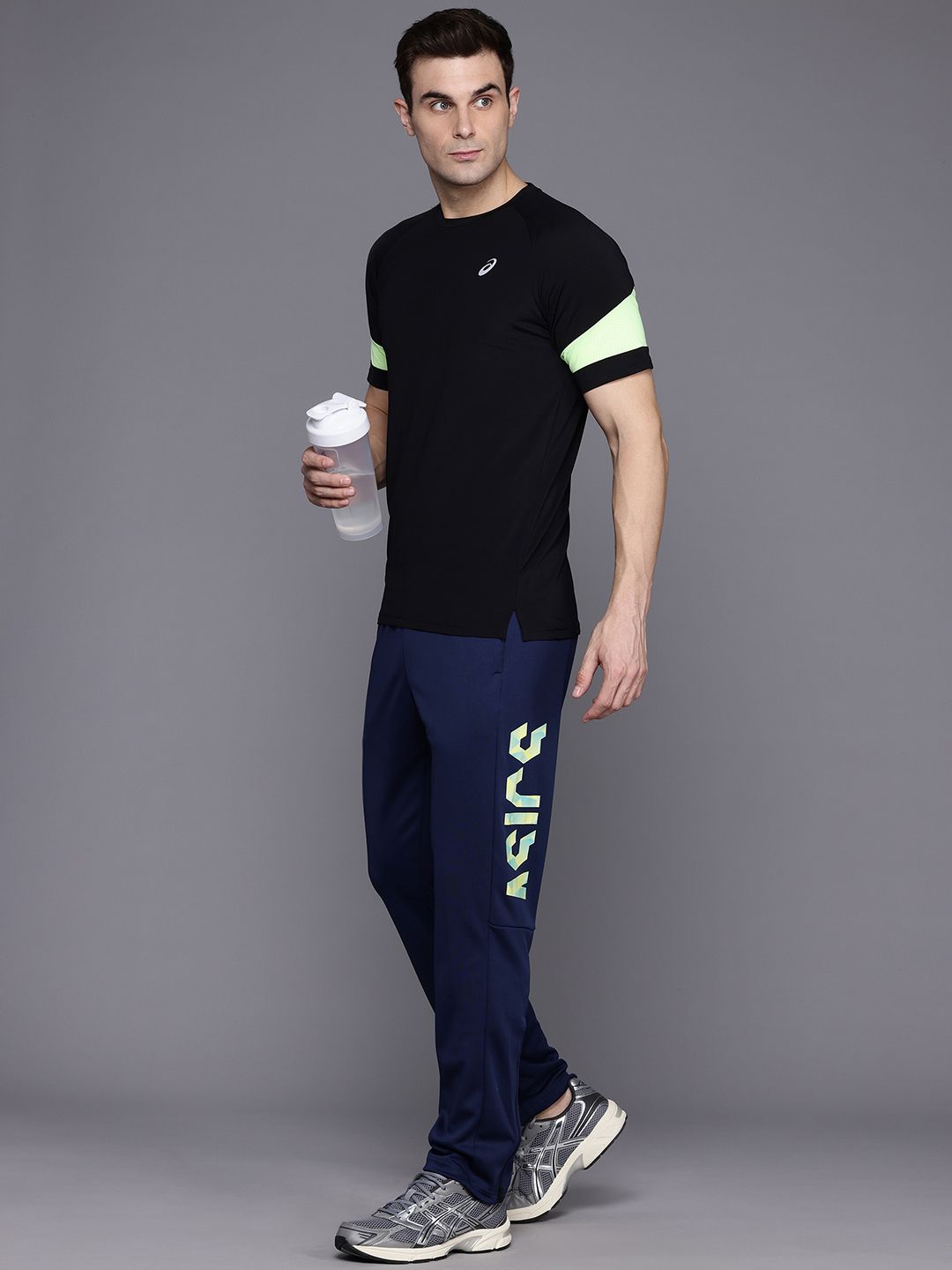 ASICS Brand Logo Printed Training Track Pants-image-11
