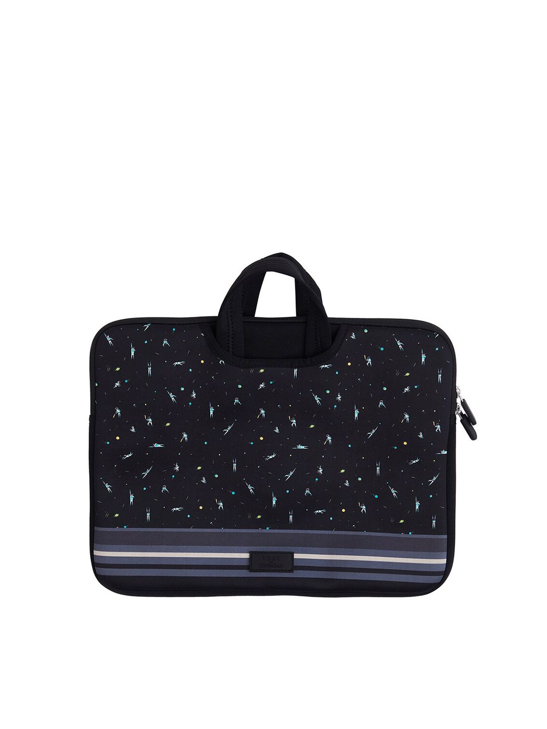 TEAL BY CHUMBAK Adult Black & Blue Printed Laptop Sleeve-picture-23