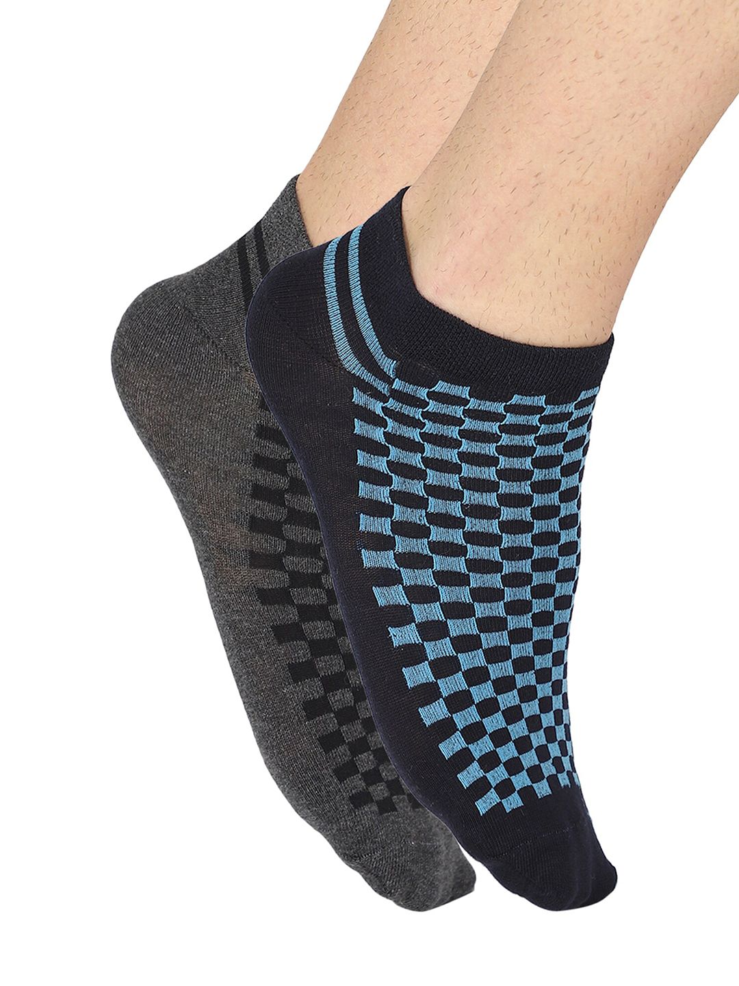 Bodycare Men Pack of 2 Assorted Above Ankle Length Socks-picture-41