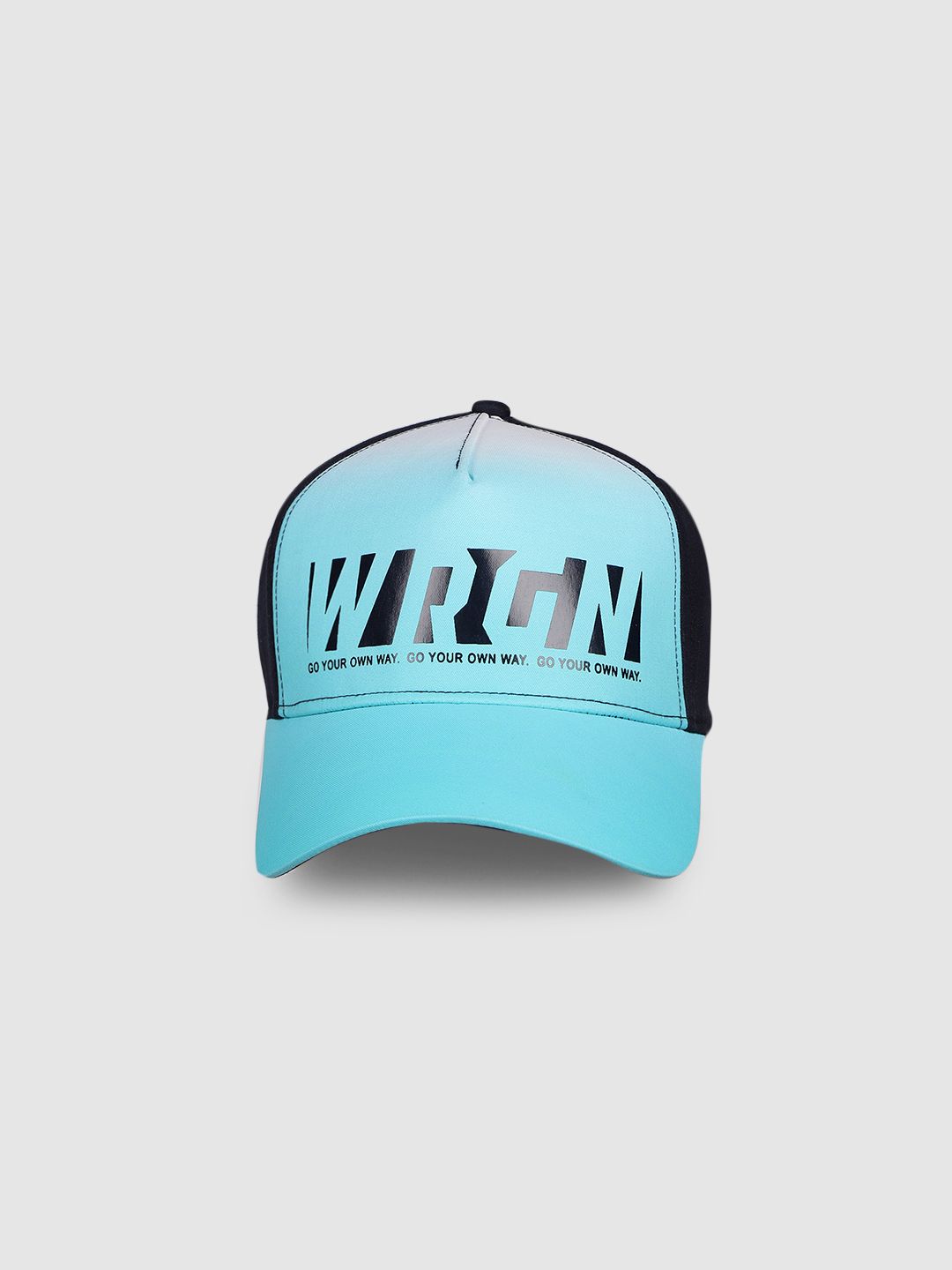 WROGN Unisex Blue & Black Printed Baseball Cap-image-38