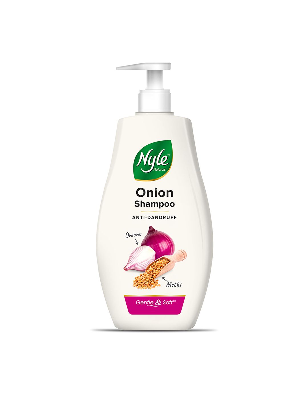 Nyle Naturals Onion &  Methi Anti Dandruff 2 In 1 Shampoo With Active Conditioner 800 ml-image-28