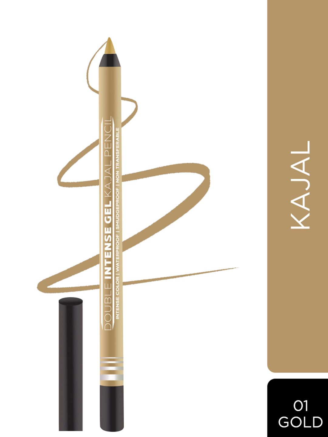 Seven Seas Double Intense Non Transfer Gel Color Kajal - Gold 01-image-39