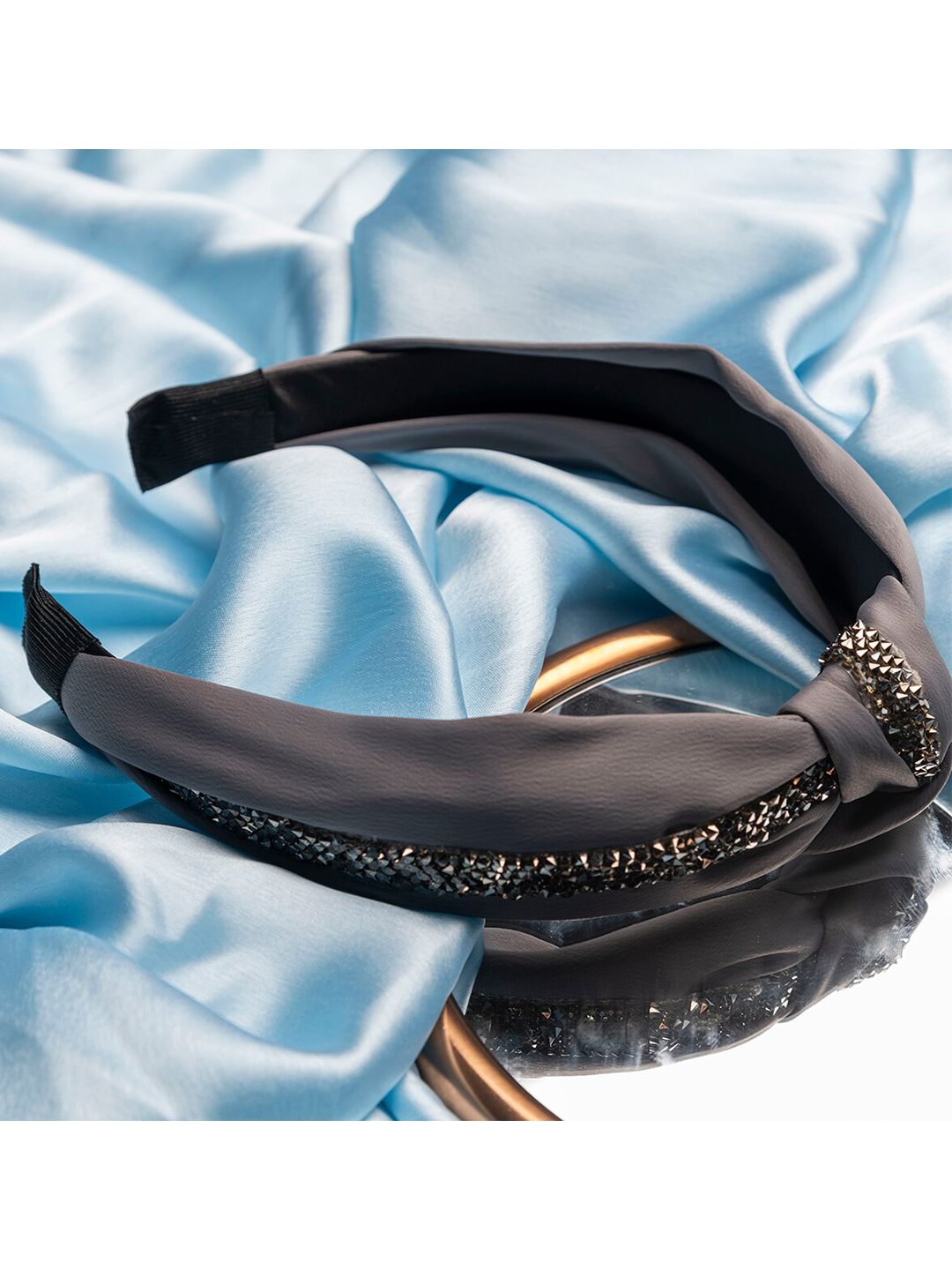 Jewelz Women Grey Embellished Hairband-image-41