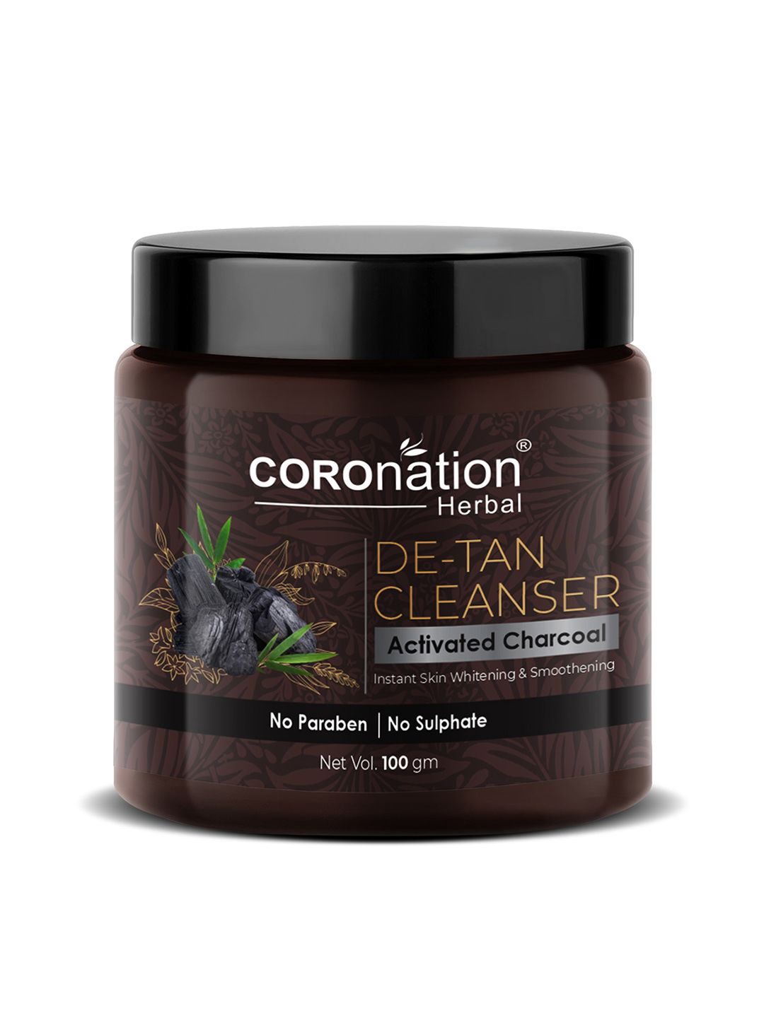 COROnation Herbal Skin Whitening & Smoothening Activated Charcoal De-Tan Cleanser 100 gm-picture-12