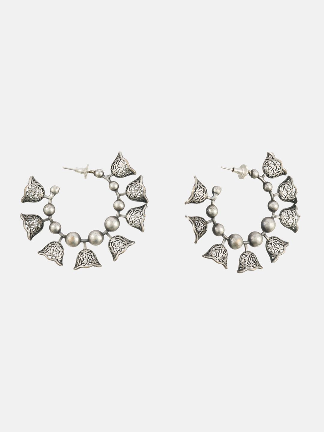 ATIBELLE Oxidised Silver-Plated  Classic Drop Earrings