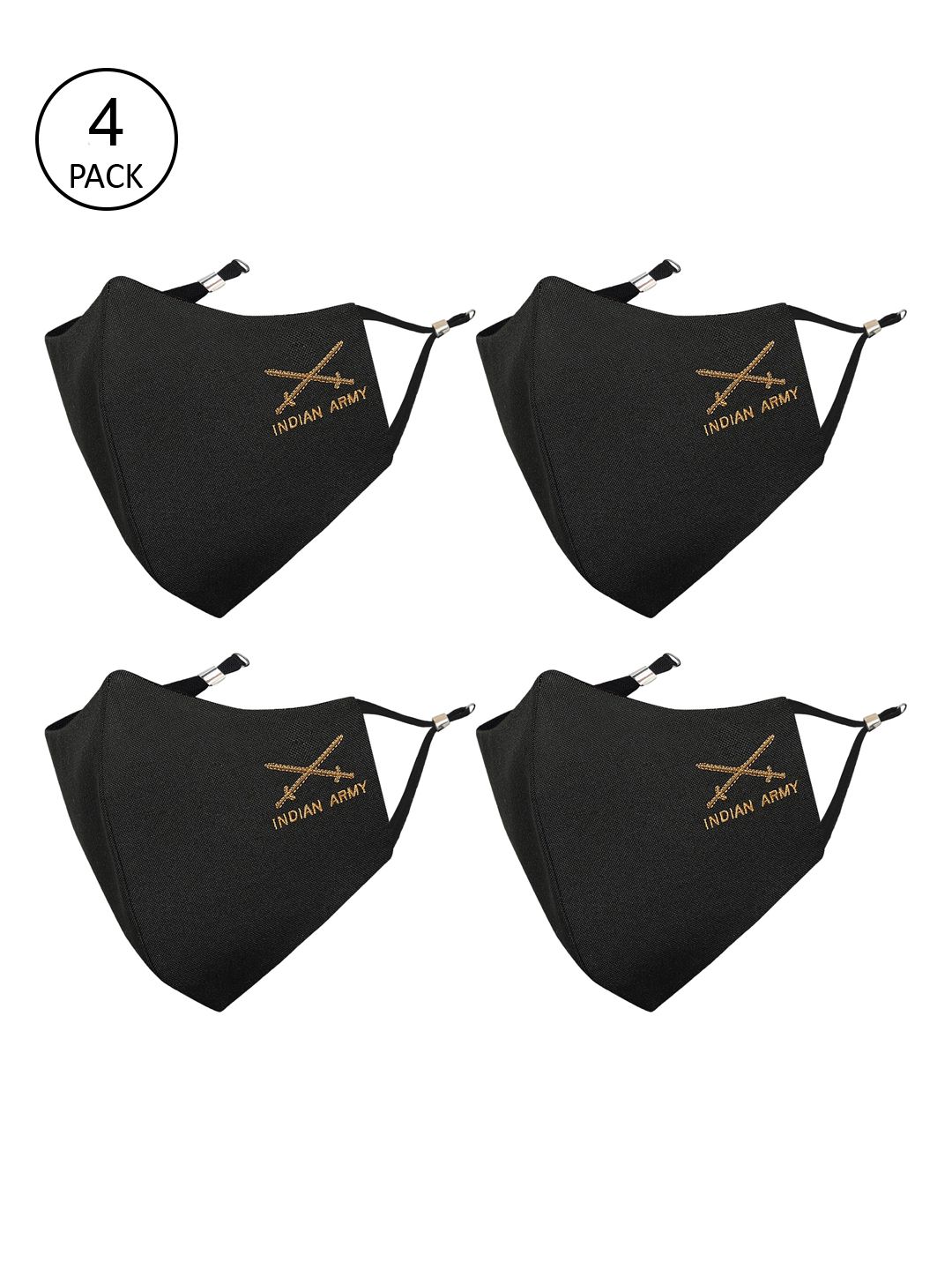 MASQ Men Pack of 4 Olive Mask-picture-22