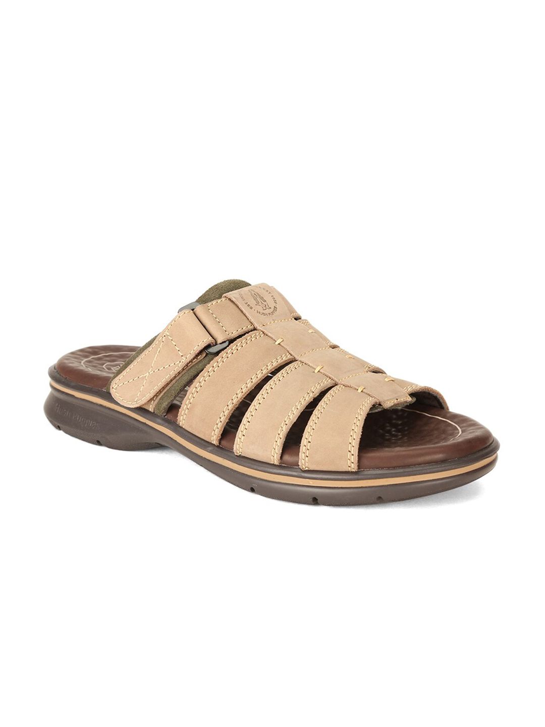 Hush Puppies Men Brown Leather Comfort Sandals-picture-11