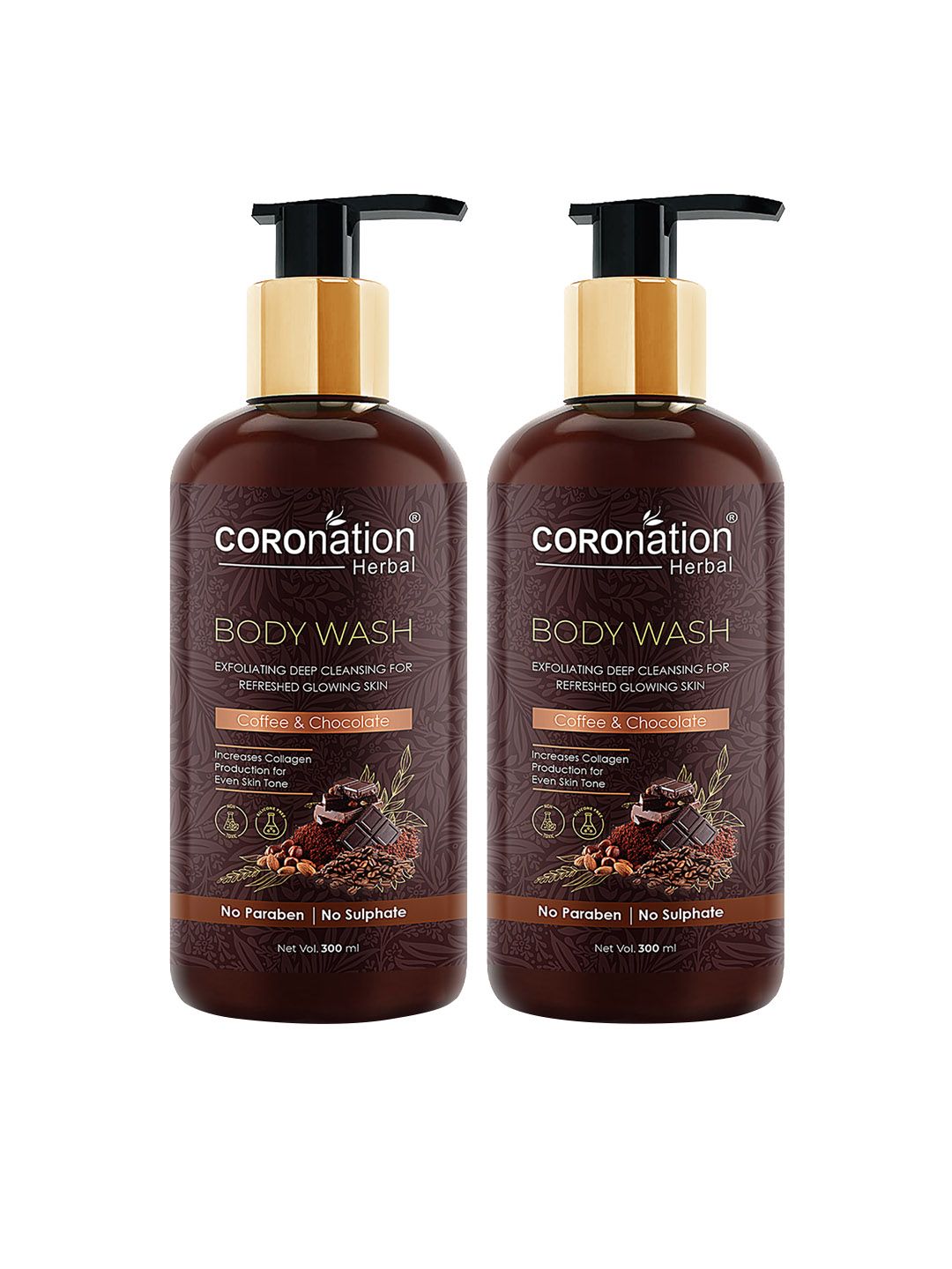COROnation Herbal Set of 2 Coffee and Chocolate Body Wash 300 ml Each-image-36