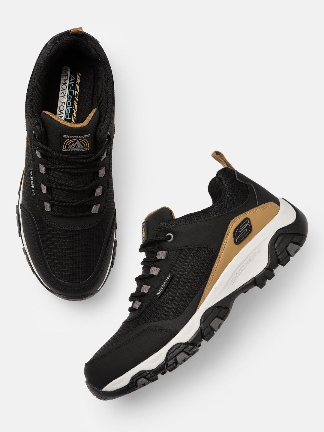 Skechers Men Black Terrabite - Overhike Sneakers