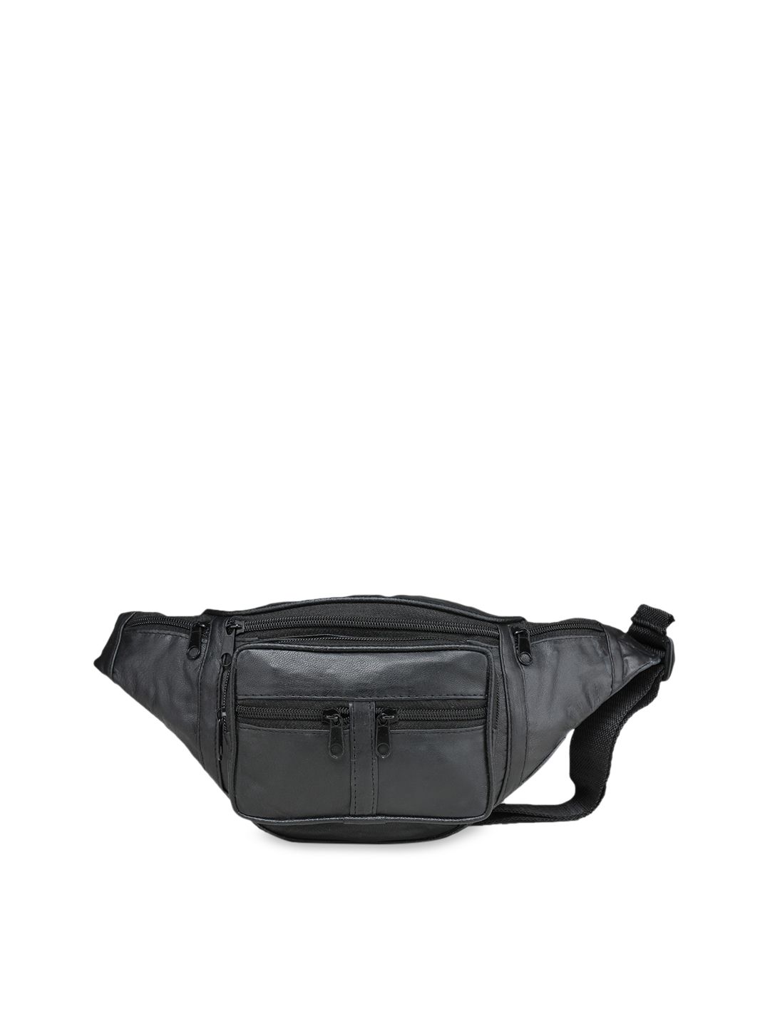 K London Unisex Black Leather Waist Pouch-picture-21