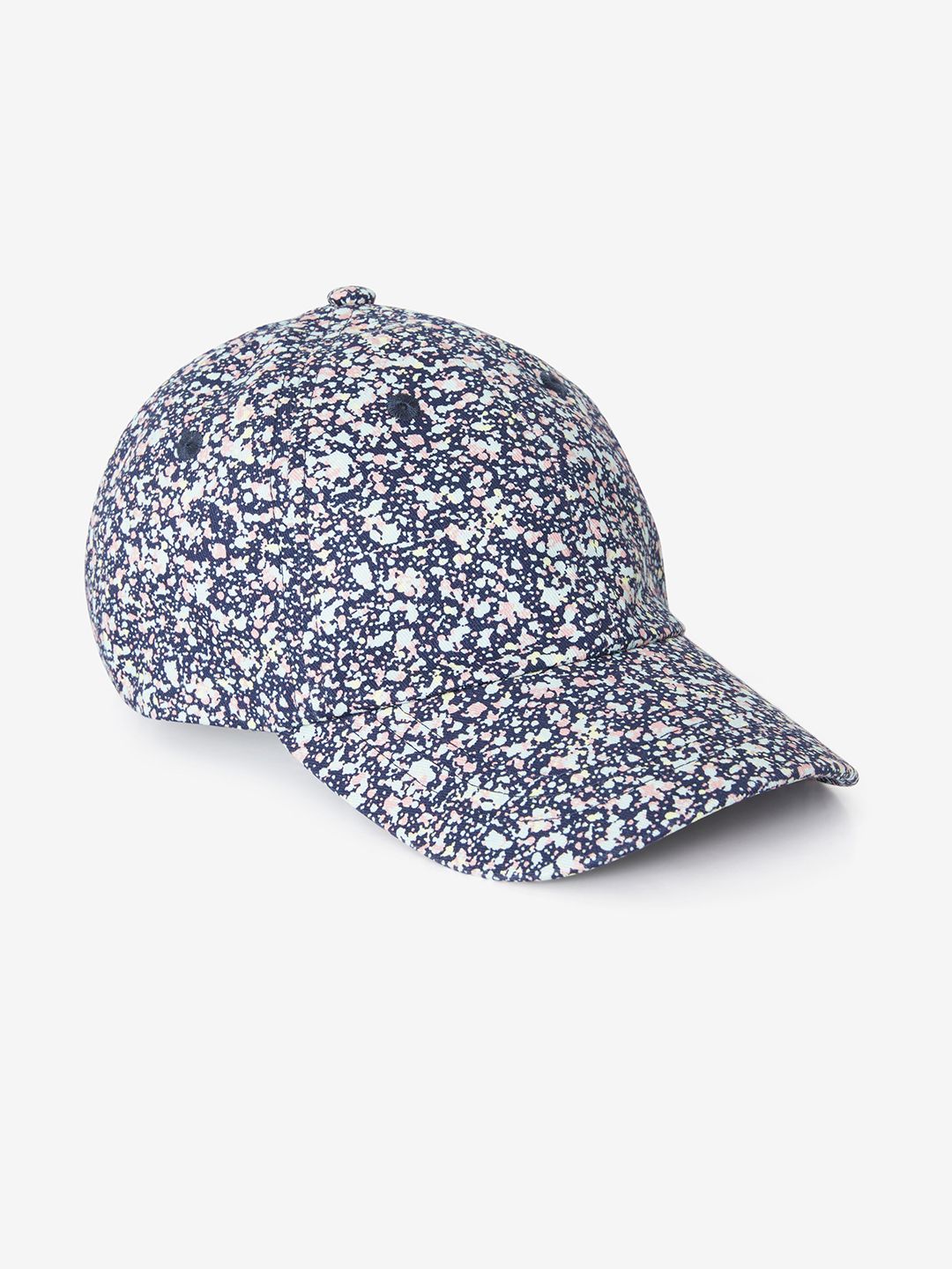 Domyos By Decathlon Girls Navy Blue & Off-White Printed Baseball Cap-picture-34