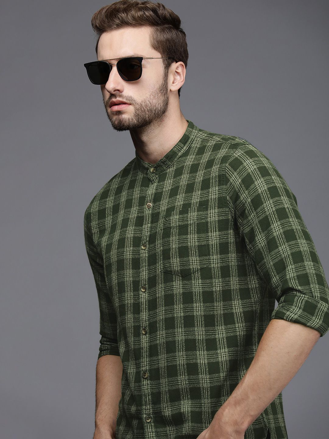 wrogn green shirt