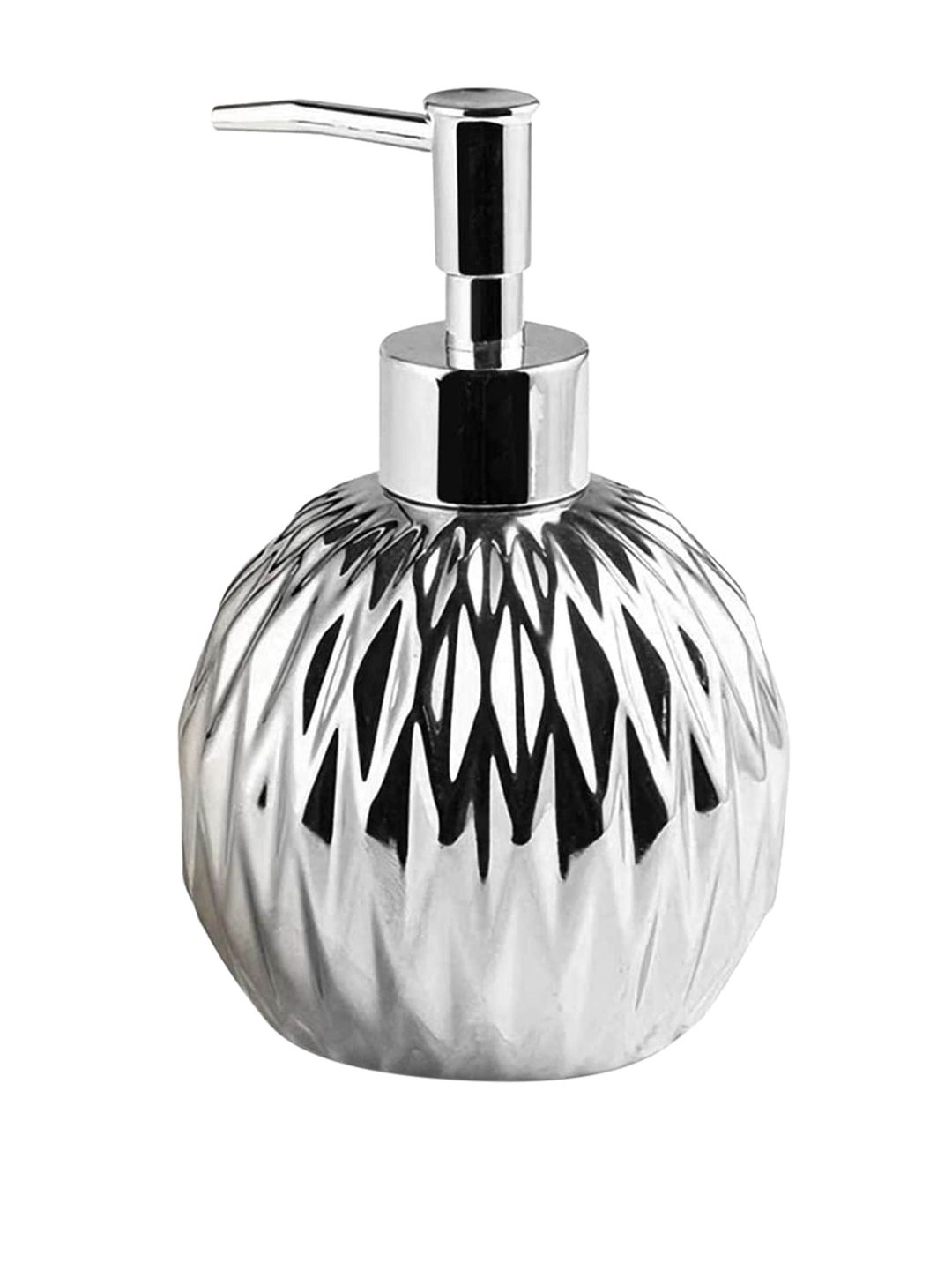 FabSeasons Silver Ceramic Liquid Soap Dispenser 400 ml-image-7